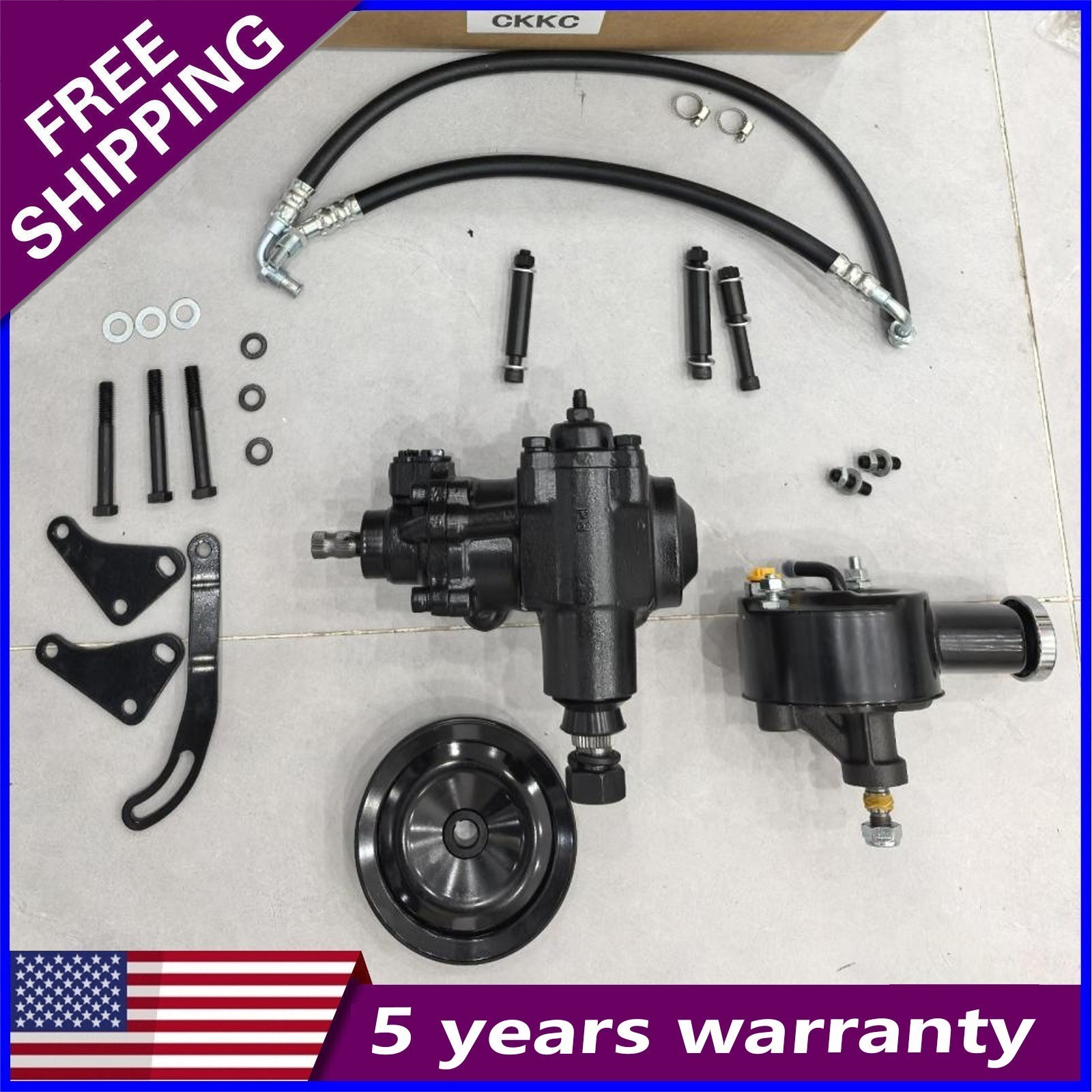 For 1958-64 Chevy Impala Belair 500 Series Power Steering Upgrade Conversion Kit