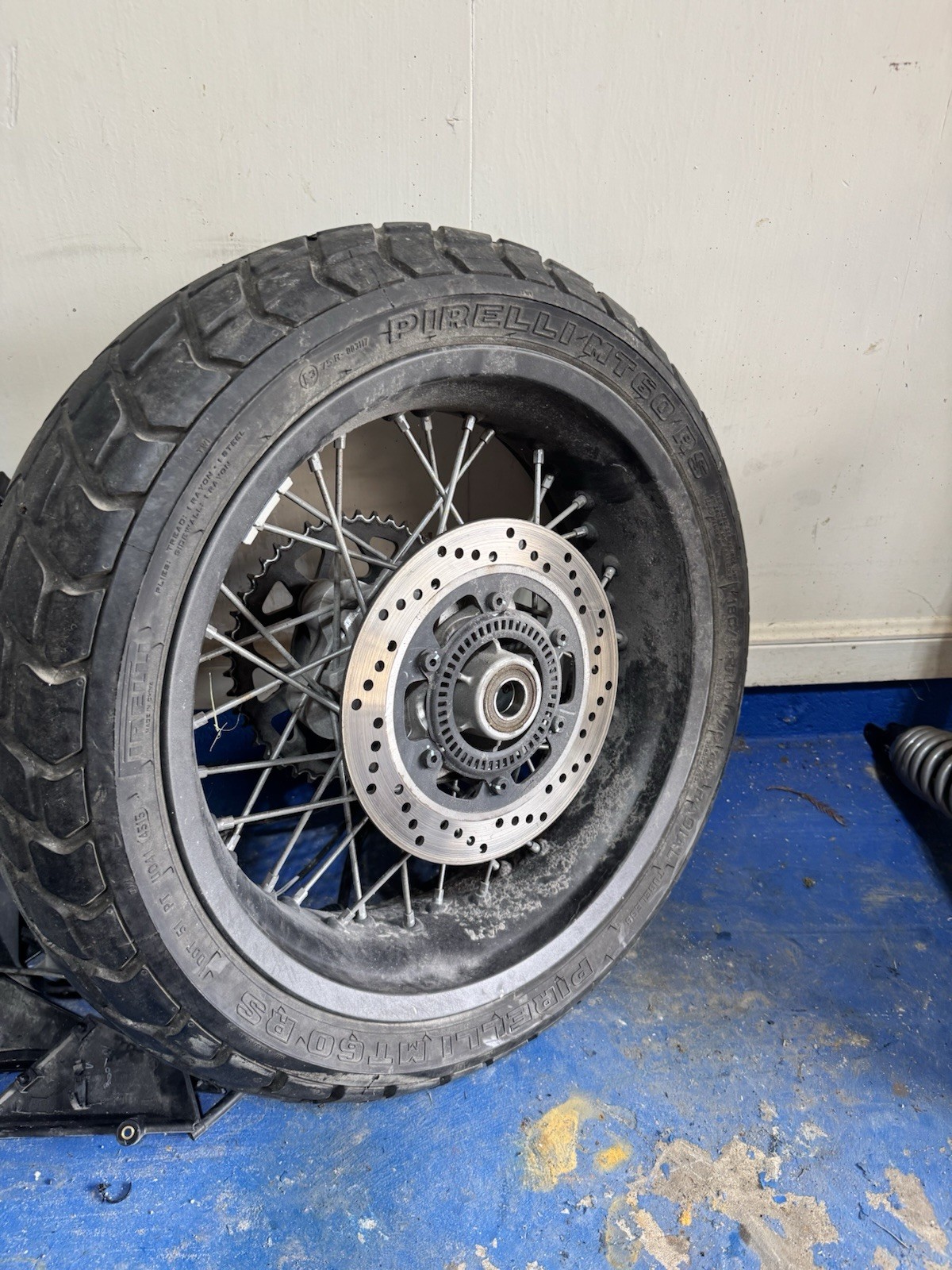 Ducati Scrambler 800 Rear Wheel Brake Disc Sprocket Combo Ducati Scrambler 800 Rear Wheel Brake Disc Sprocket Combo