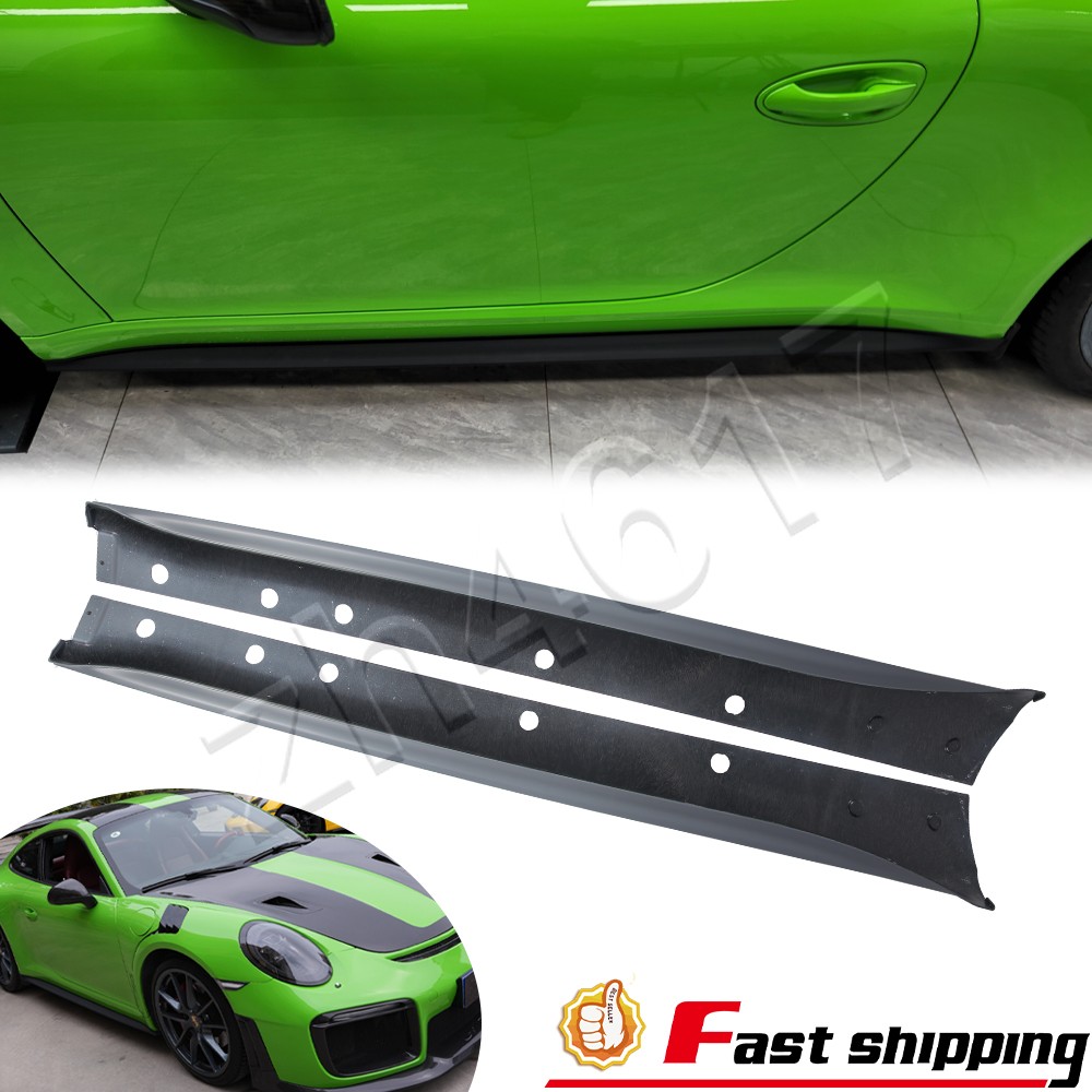 Side Skirt Extension Splitter GT2RS Style For 2012-2019 Porsche 991 911 Carrera