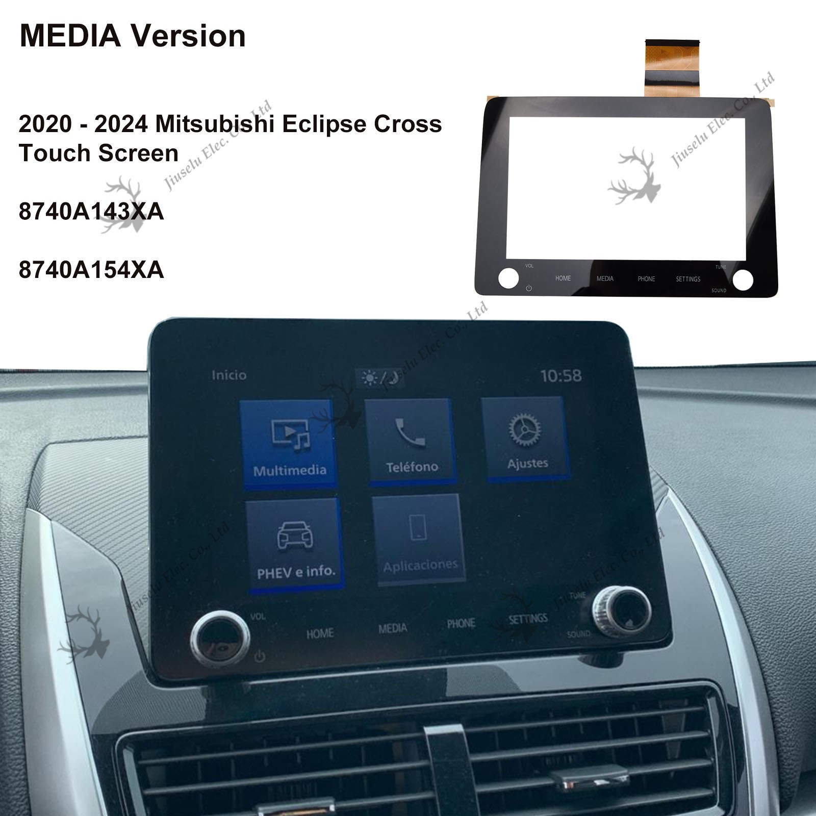 Repair 2022 - 2024 Mitsubishi Eclipse Cross OEM 8 Radio Touch Screen 8740A143XA