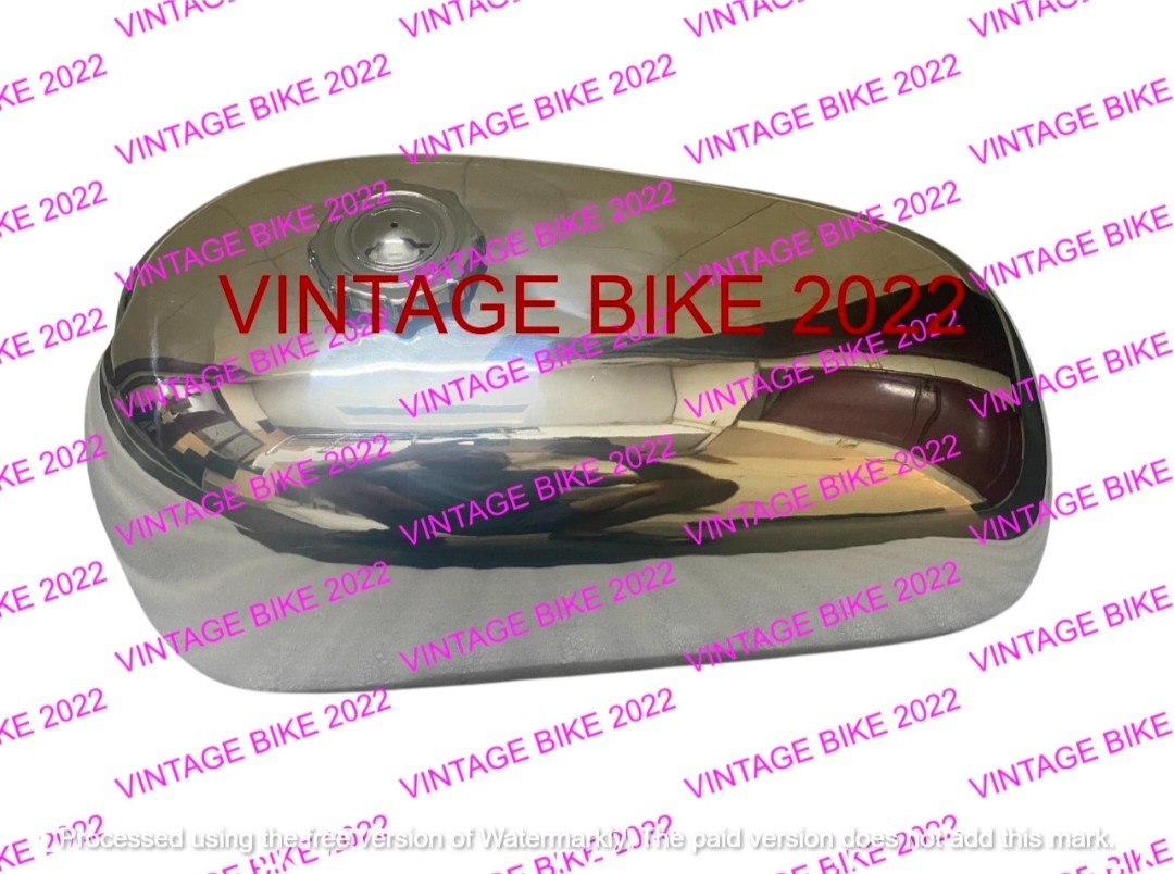 DUCATI 450RT 450/COMPATIBLE FOR R/T CHROME STEEL GAS FUEL PETROL TANK+CAP/COMPAT