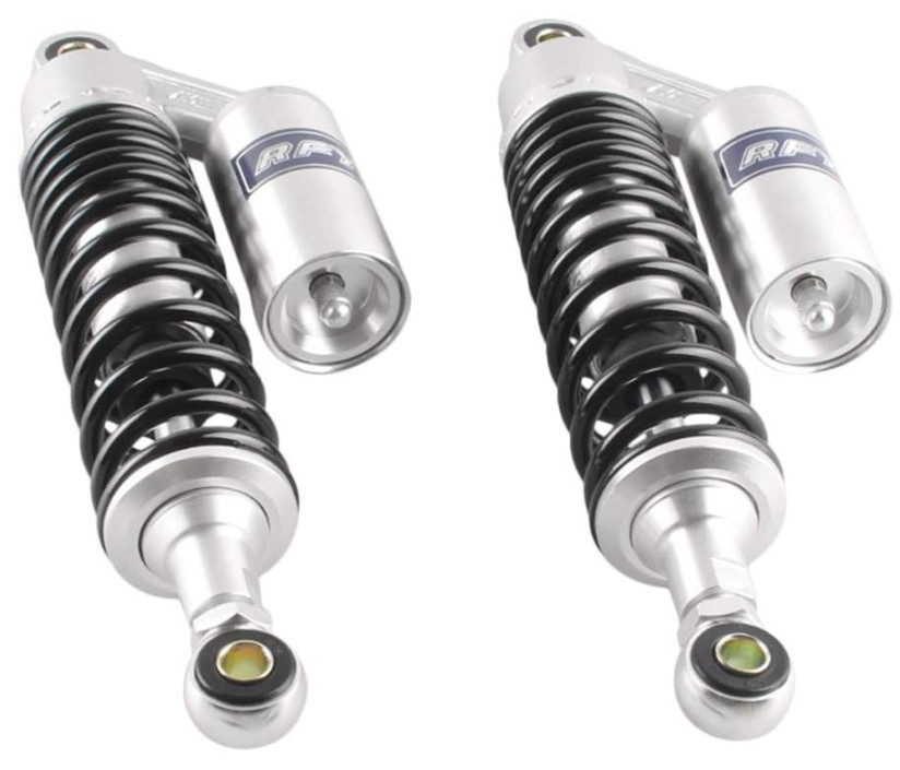 Amortiguadores traseros de 320 mm con gran estabilidad y conducción suave.