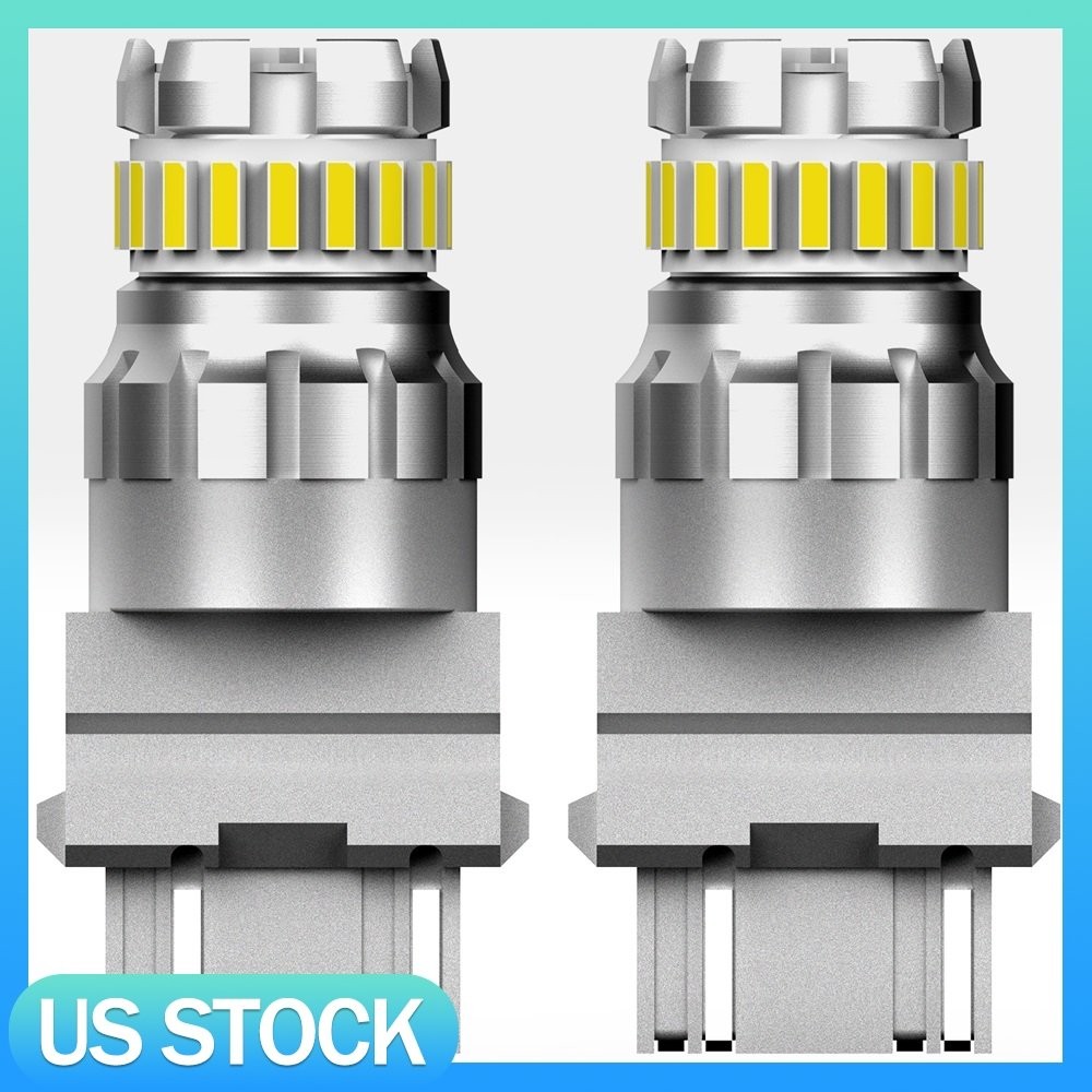 2PCS 3157/3156/3056/3456/4156 LED Backup Reverse Light Bulb White Super Bright