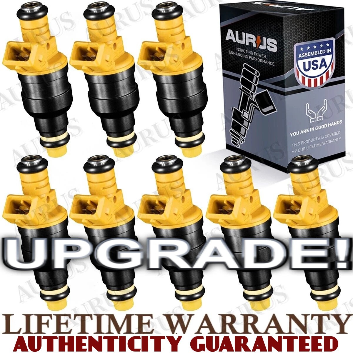 19LB NEW OEM AURUS 4 HOLE UPGRDE FUEL INJECTORS FOR 1996-1999 Jeep Dodge 5.2 5.9