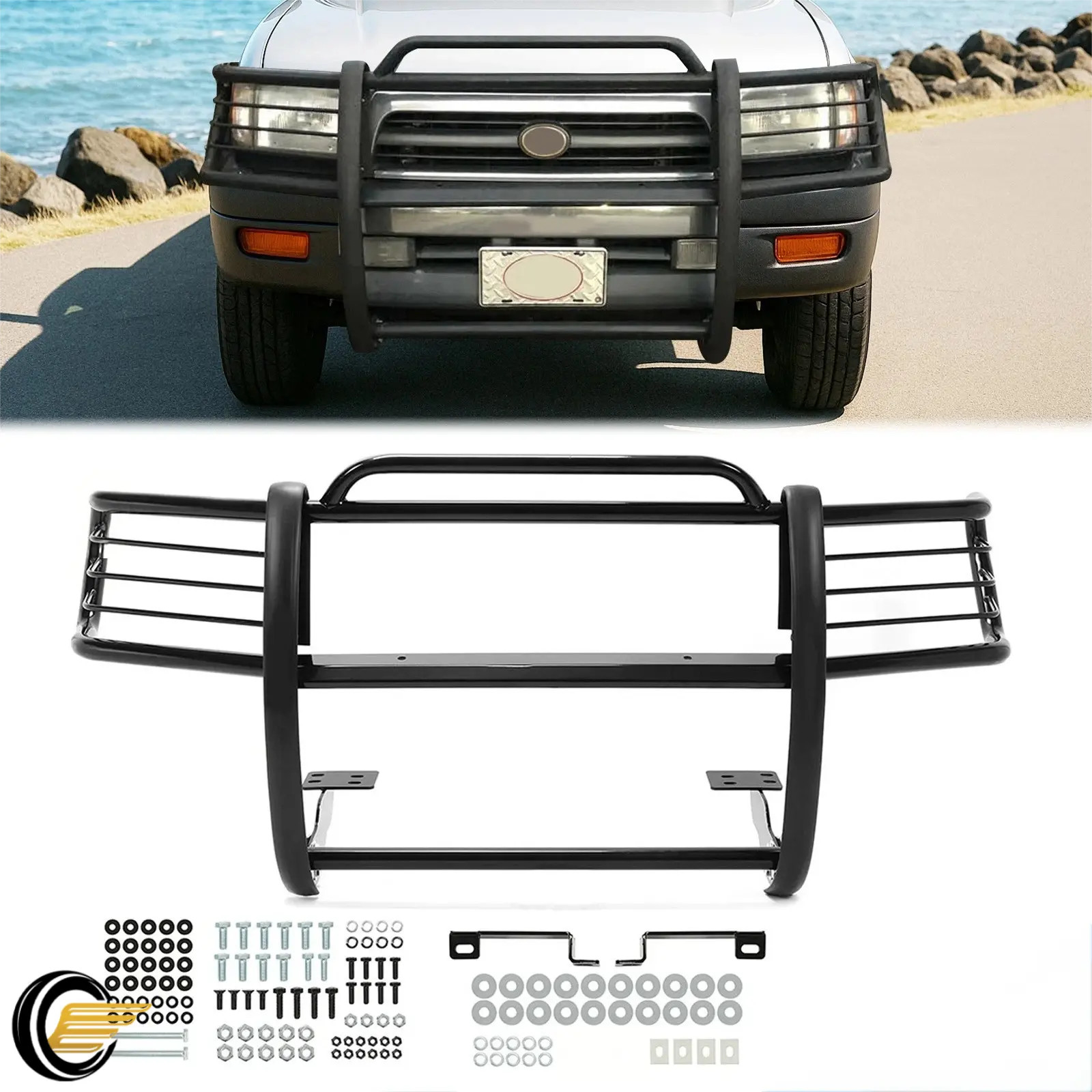 Brush Grille Guard Bumper Push Bar For Toyota Tacoma 98-00 4-Runner 1996-1998 Brush Grille Guard Bumper Push Bar For Toyota Tacoma 98-00 4-Runner 1996-1998
