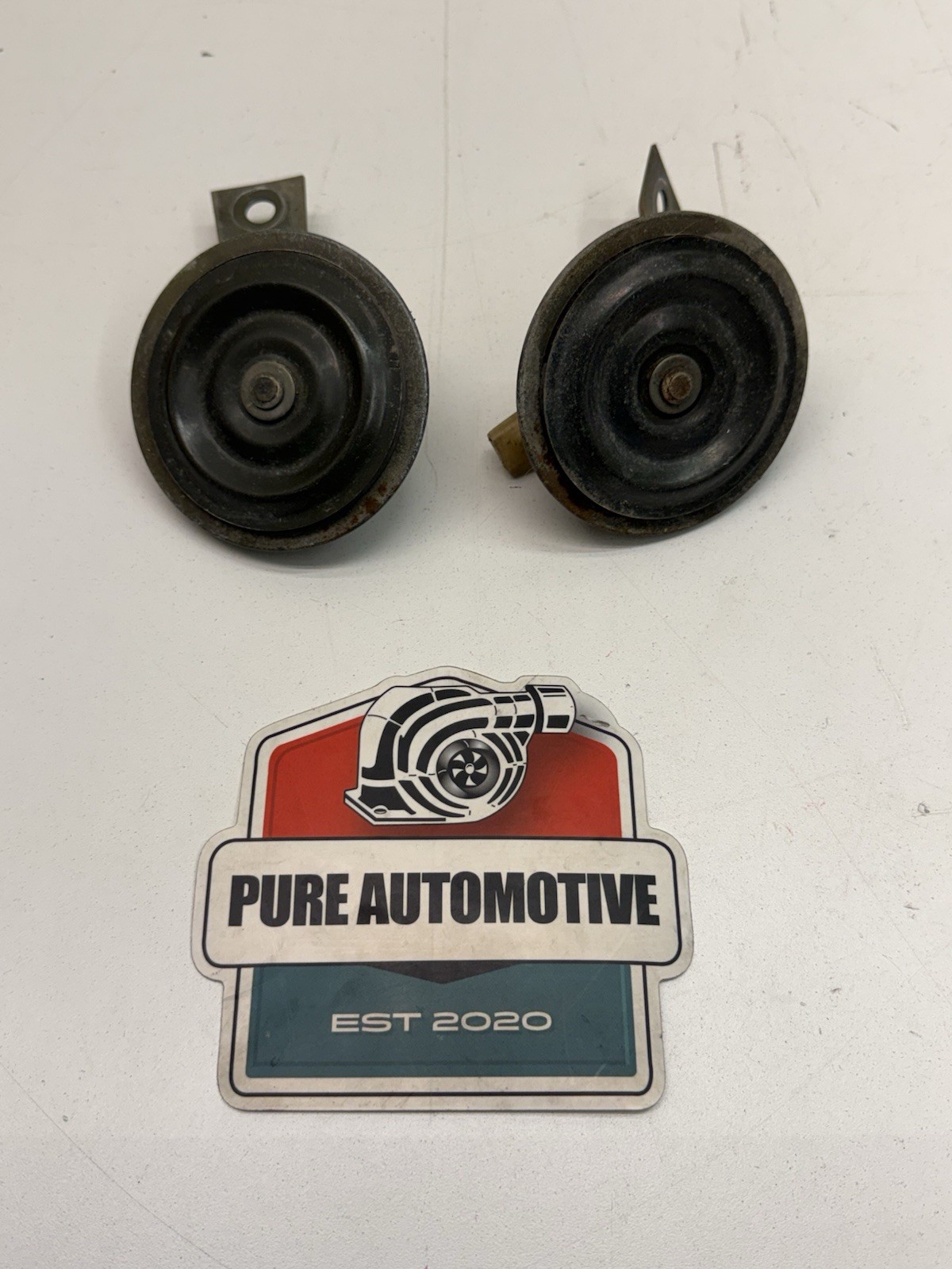 1990-1996 Nissan 300ZX Z32 Front High Low Horn Pair Set OEM 5134