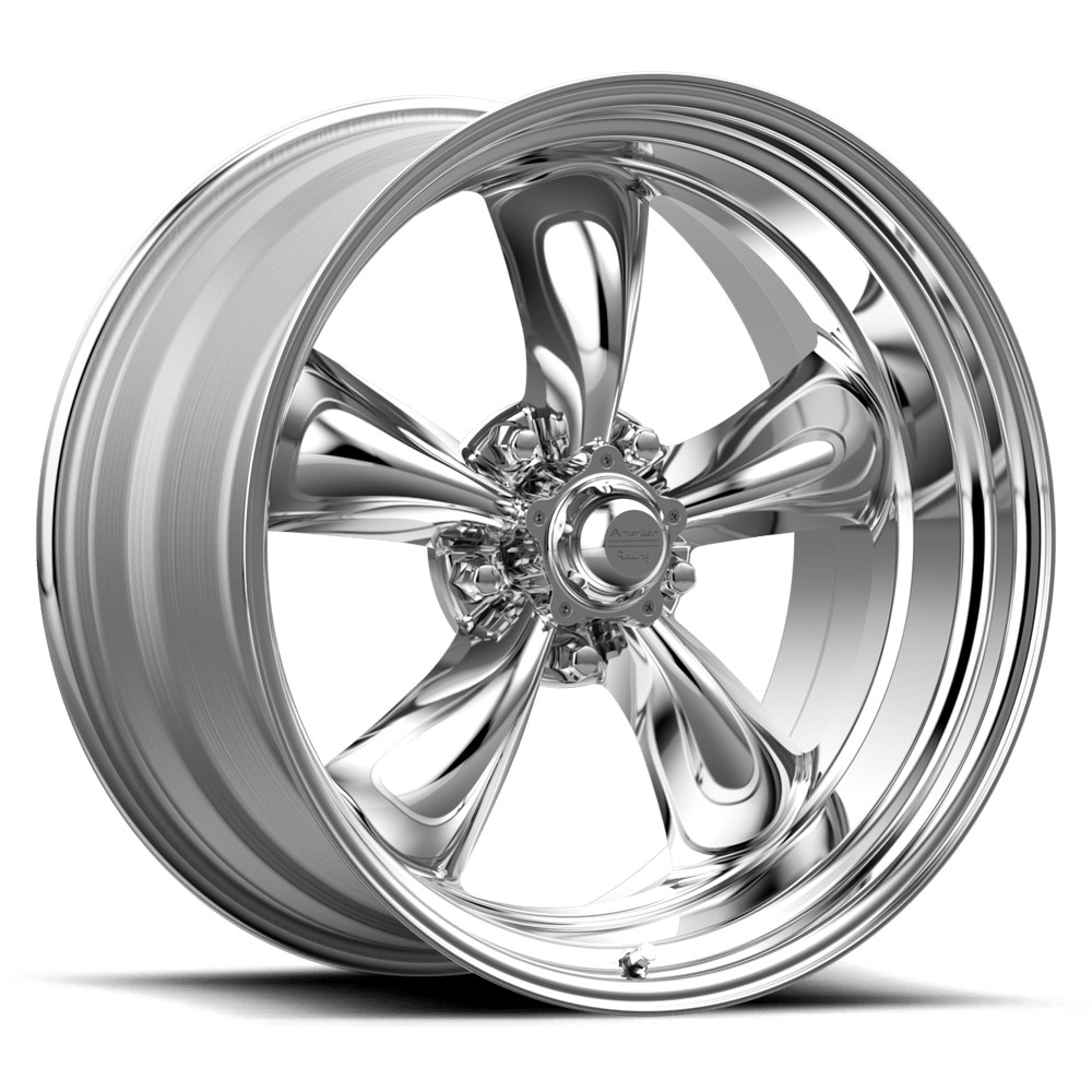 17x8 American Racing VN515 TORQ THRUST II 1 PC Polished Wheel 5x4.75 (8mm)