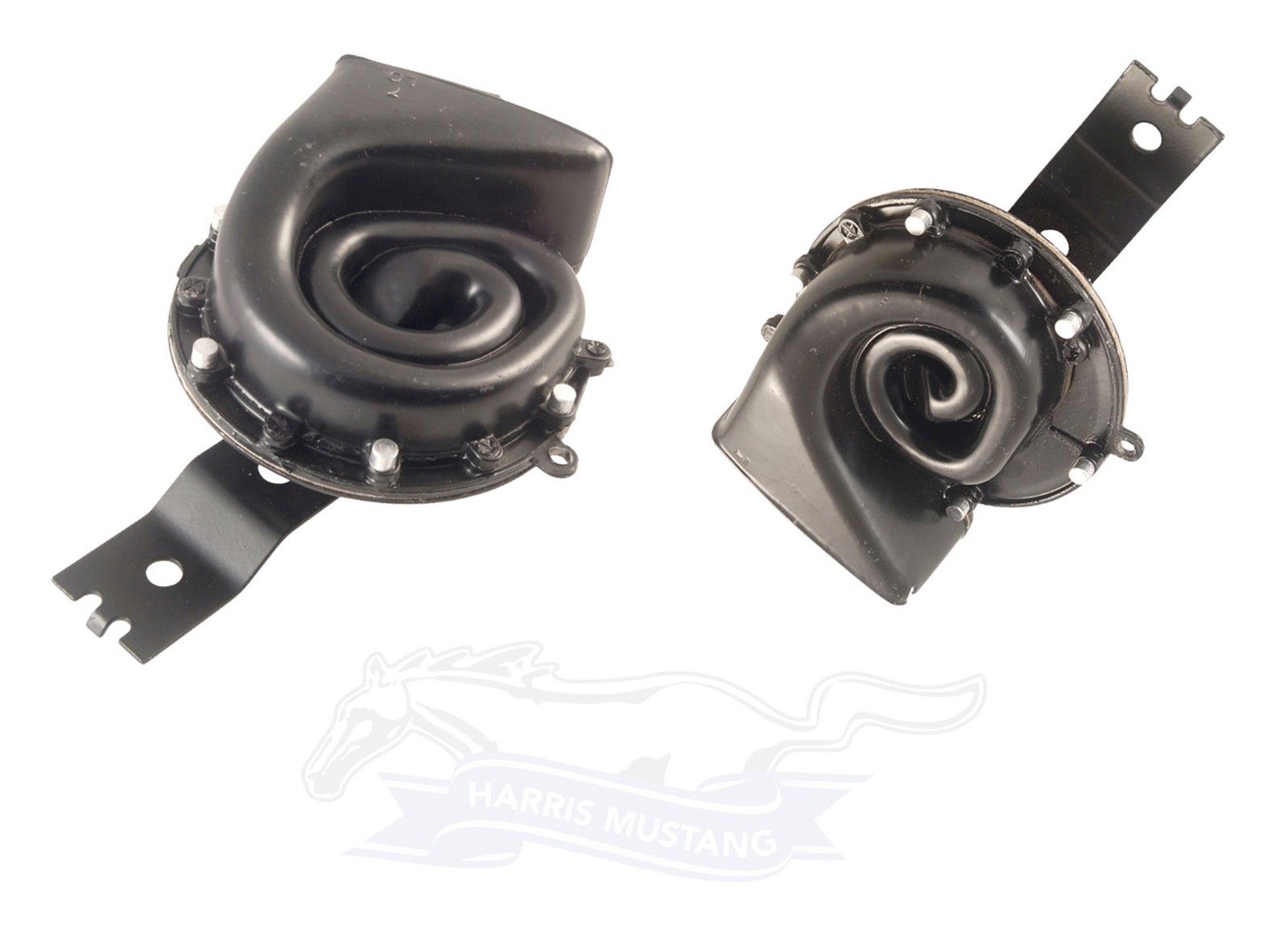67 68 & 71-73 Mustang Cougar Horn Assembly Pair - LH & RH C7ZZ-13832 C7ZZ-13833 67 68 & 71-73 Mustang Cougar Horn Assembly Pair - LH & RH C7ZZ-13832 C7ZZ-13833