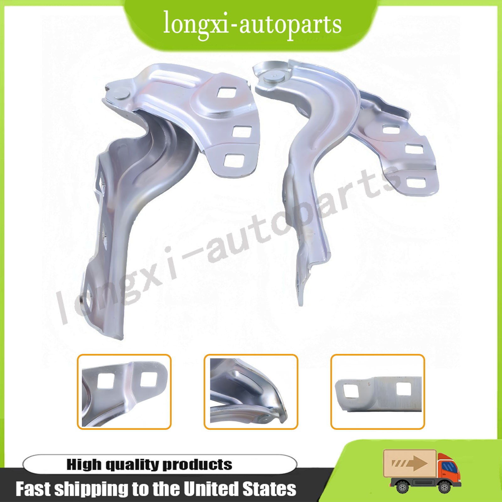Front Hood Hinges Driver Passenger Side For 2024 Chevrolet Trax 42734515 Pair