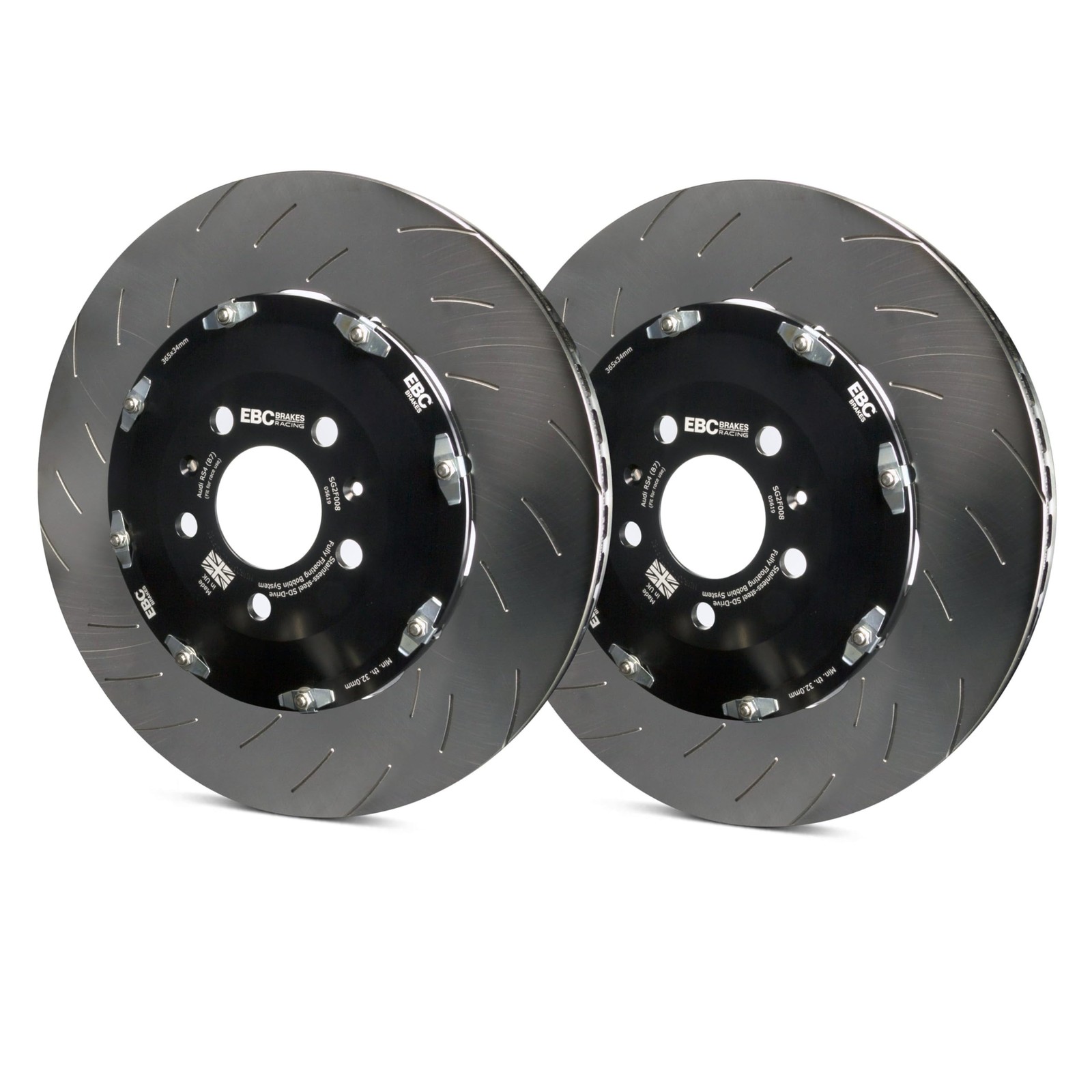 EBC Brakes SG2F024 2-Piece SG Front Brake Rotors For 2023-2025 Toyota GR Corolla