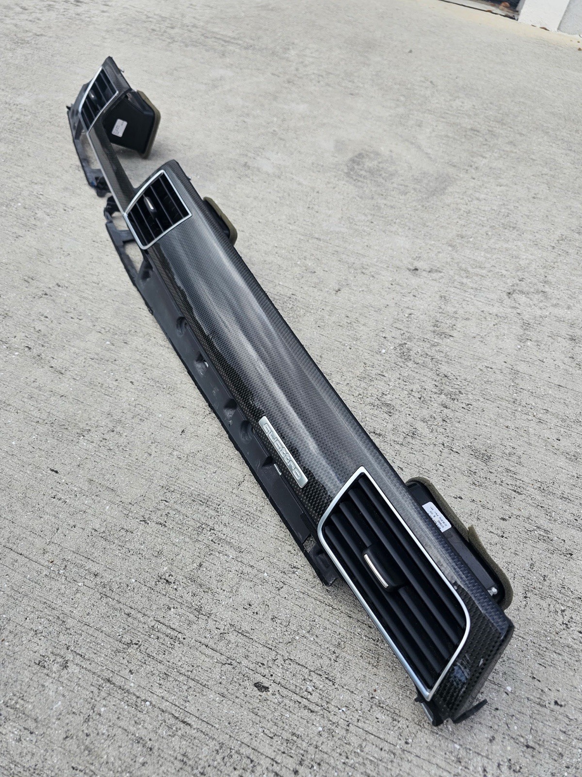 2011-2018 Audi S8 A8 Carbon Fiber RH Passenger Side Dash Ac Vent Trim Panel