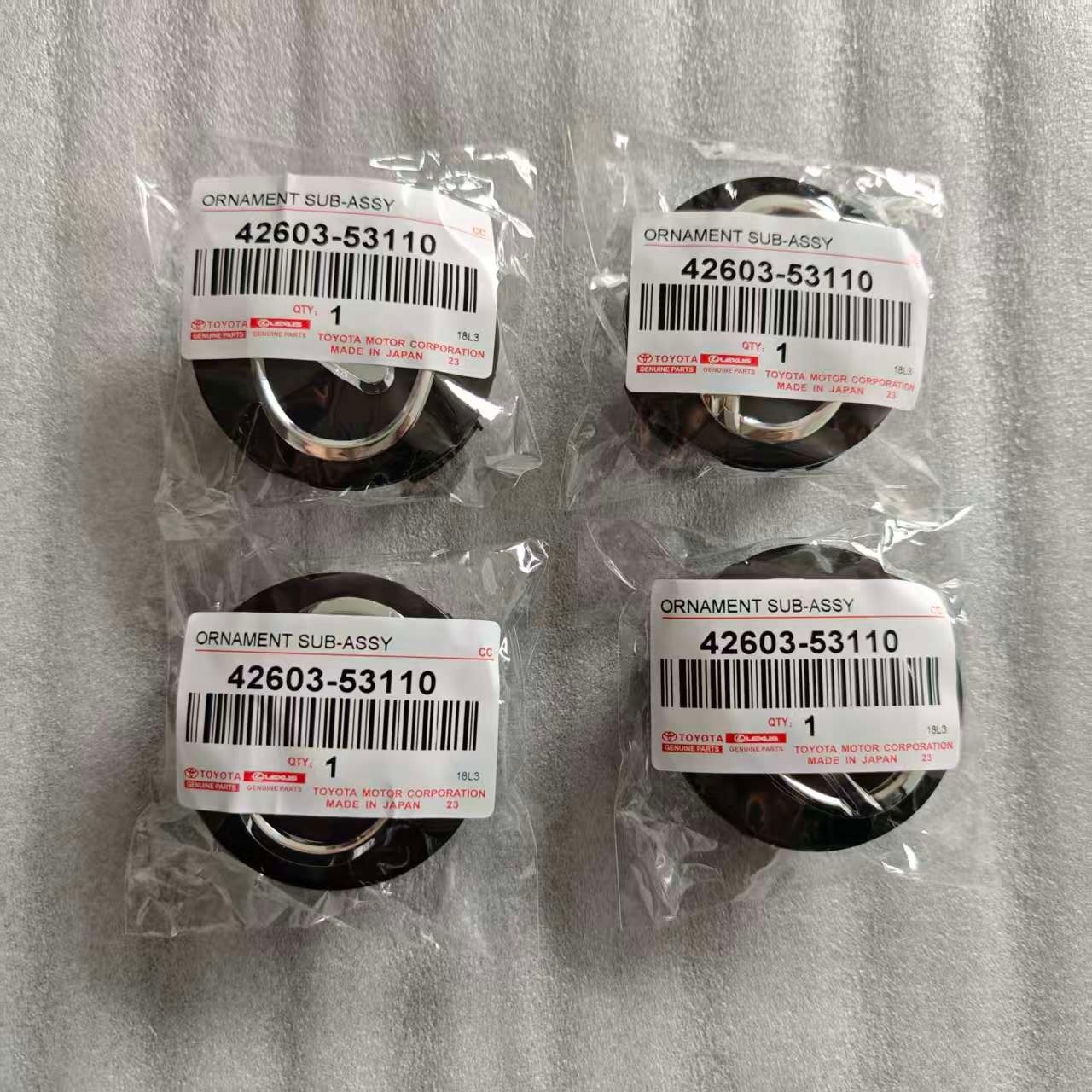 Genuine OEM Lexus F-Sport 62mm center caps 42603-53110 & 71A104-0010 set of 4