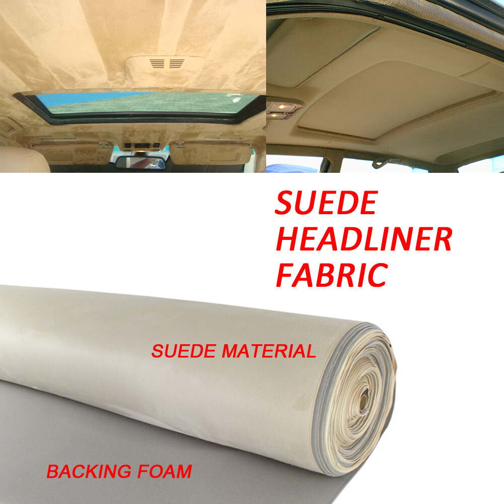 Headliner Fabric Suede Beige Replace For Cadillac Escalade & Chevrolet Tornado