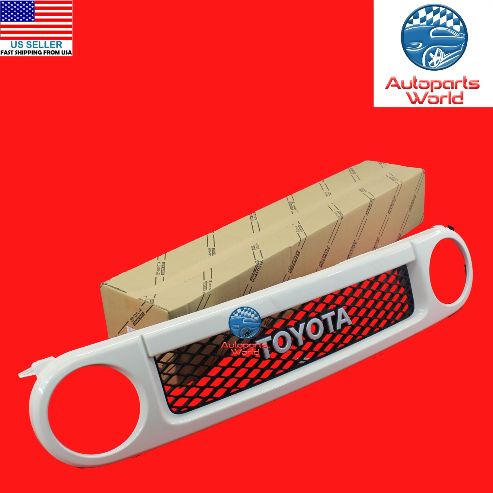 GENUINE OEM TOYOTA FJ CRUISER ULTIMATE EDITION WHITE FRONT GRILLE 53100-35B20