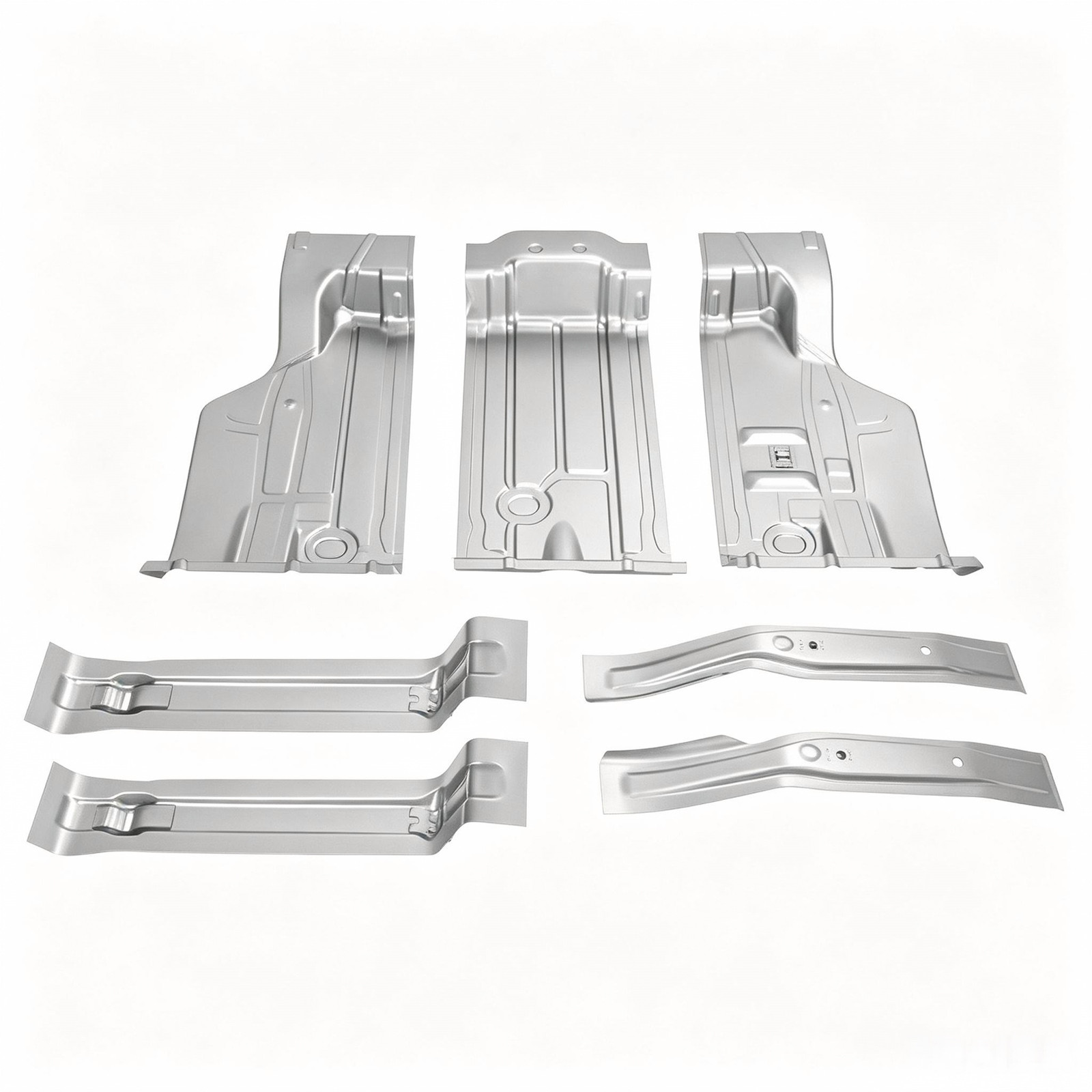 7PCS For 68-72 Chevelle Pontiac Lemans Buick GTO Trunk Floor Pan Trunk Brace Kit