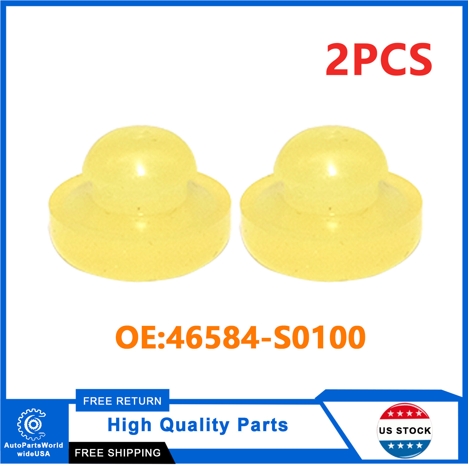 For Nissan 2* New Brake Clutch Pedal Switch Rubber Stopper 46584-S0100