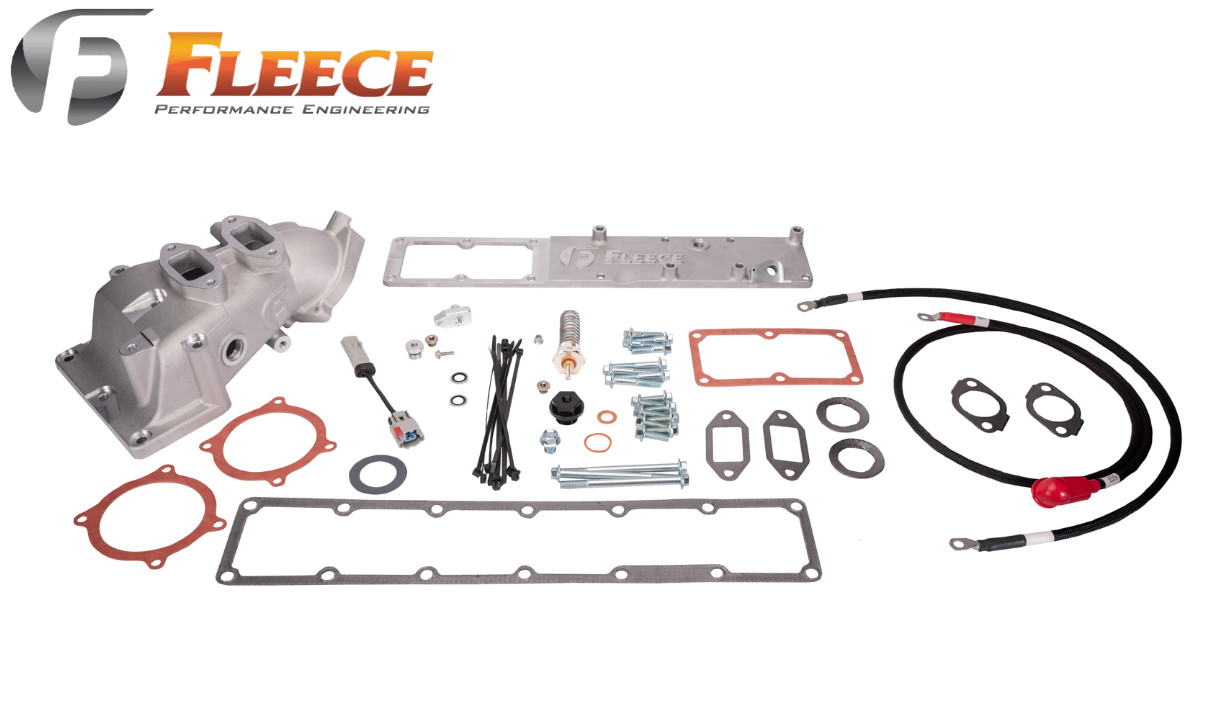 Fleece Performance Intake Horn & Heater Kit For 2007.5-2024 Ram 6.7L Cummins