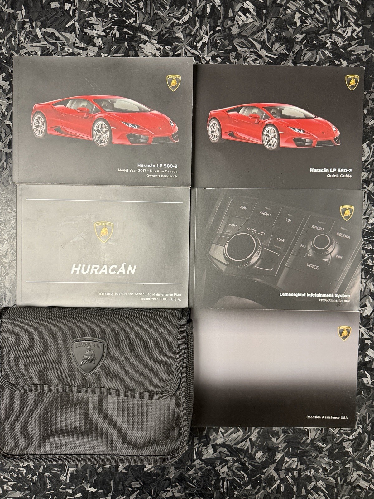 2017 Lamborghini Huracan LP580-2 Owners Handbook USA&Canada Genuine OEM Case 2017 Lamborghini Huracan LP580-2 Owners Handbook USA&Canada Genuine OEM Case