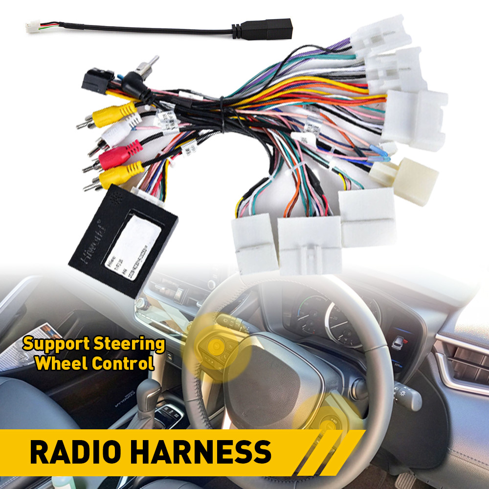 For Toyota Car AMP Stereo Radio Power Harness Cable Wire Adapter Kit JBL AMP