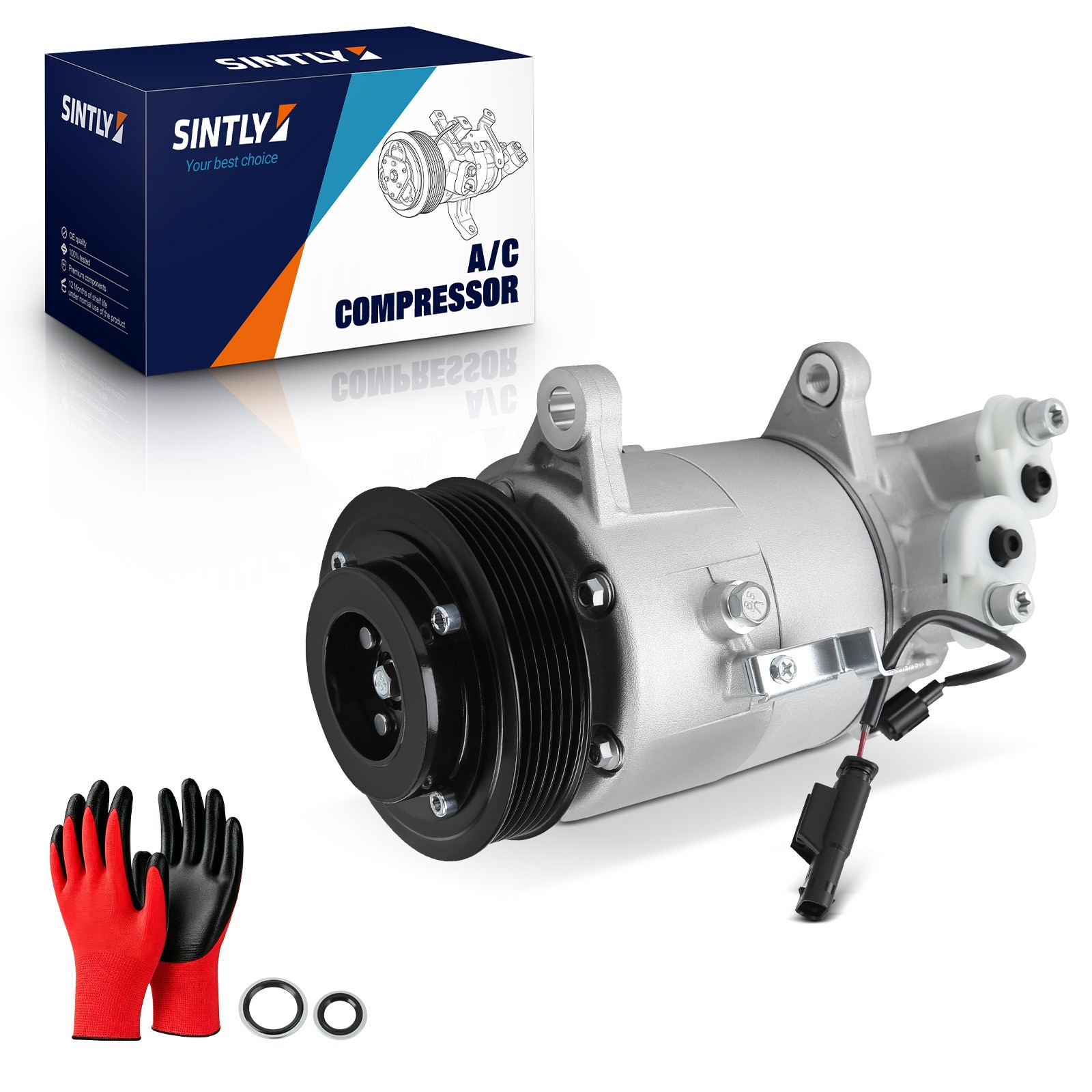 SINTLY AC Compressor with Clutch for BMW 340I 430I 440I X1 MINI COOPER CLUBMAN