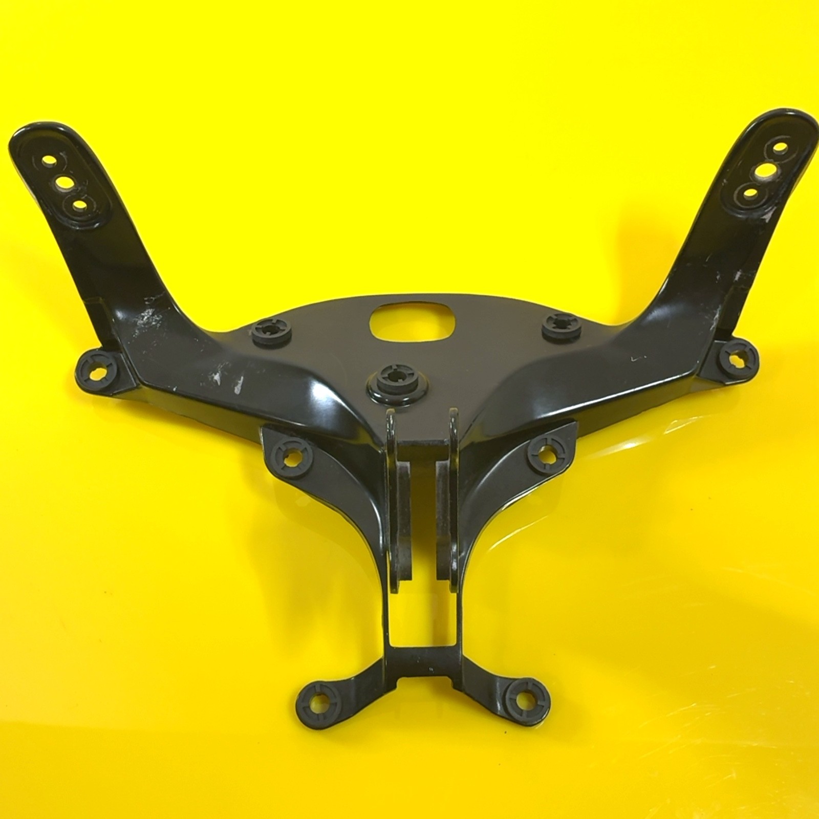 04-06 YAMAHA YZF R1 OEM UPPER FAIRING MIRROR GAUGES STAY BRACKET GENUINE STOCK