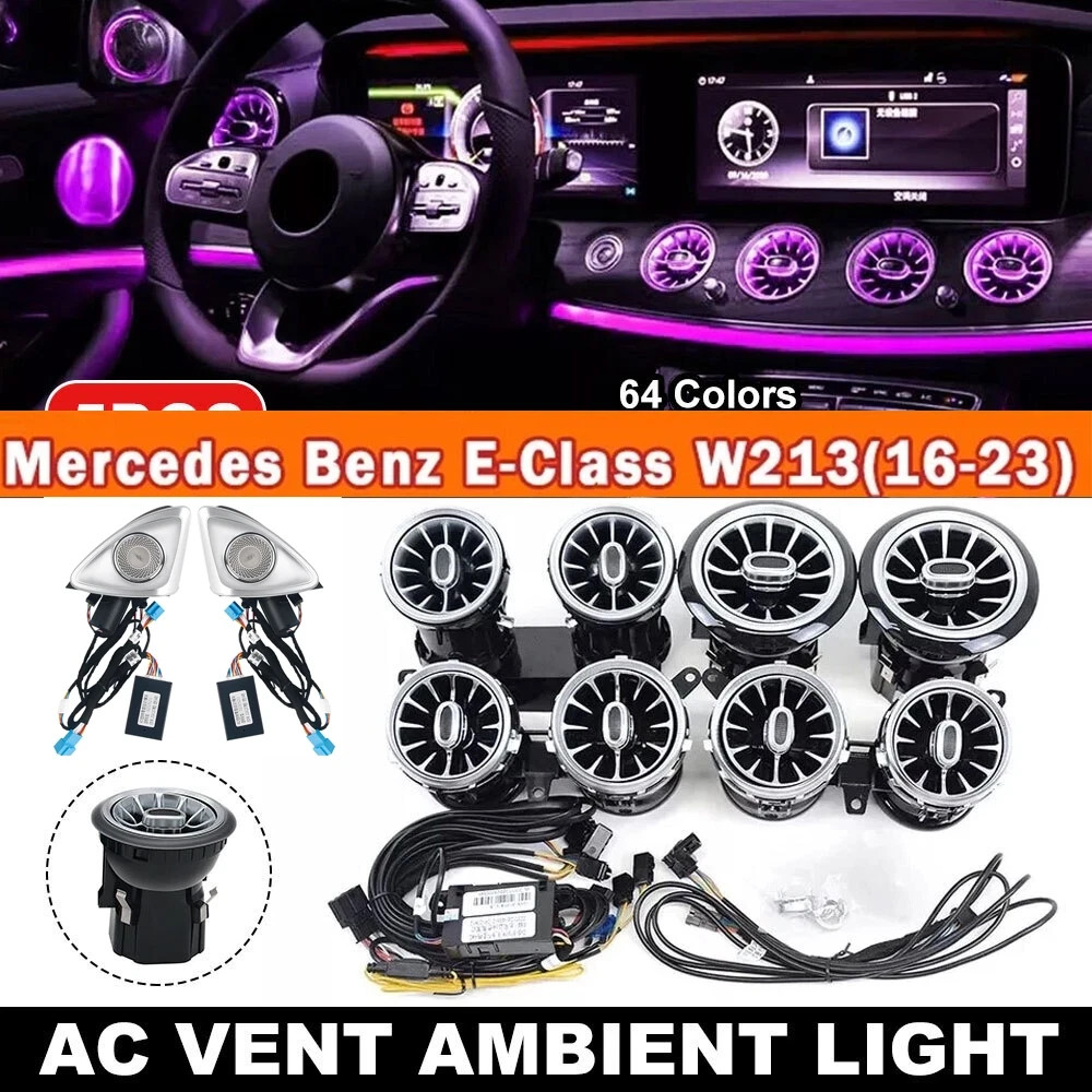 E300 E400 E63 W213 Interior Ambient Light Air Vent Speakers For Mercedes 2016-23