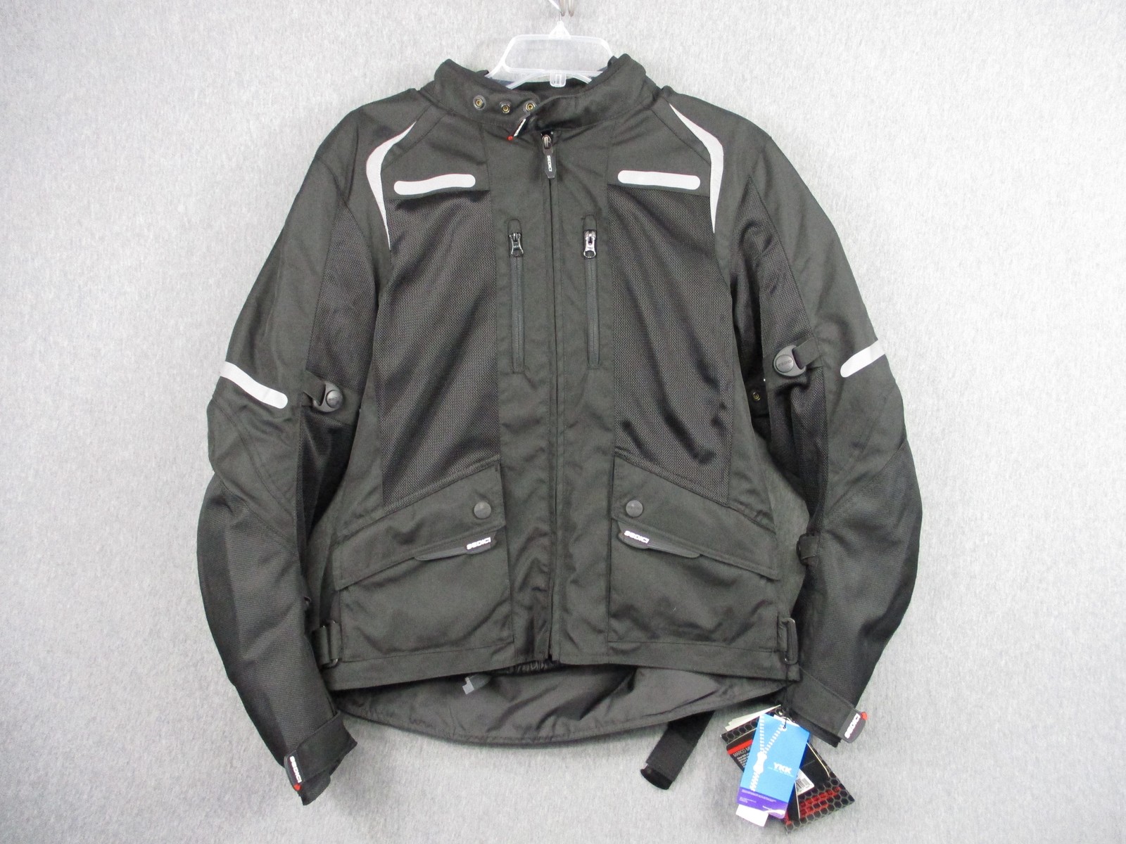 Sedici Marco Mesh Jacket Mens Medium Black ADV Series Motorcycle Waterproof