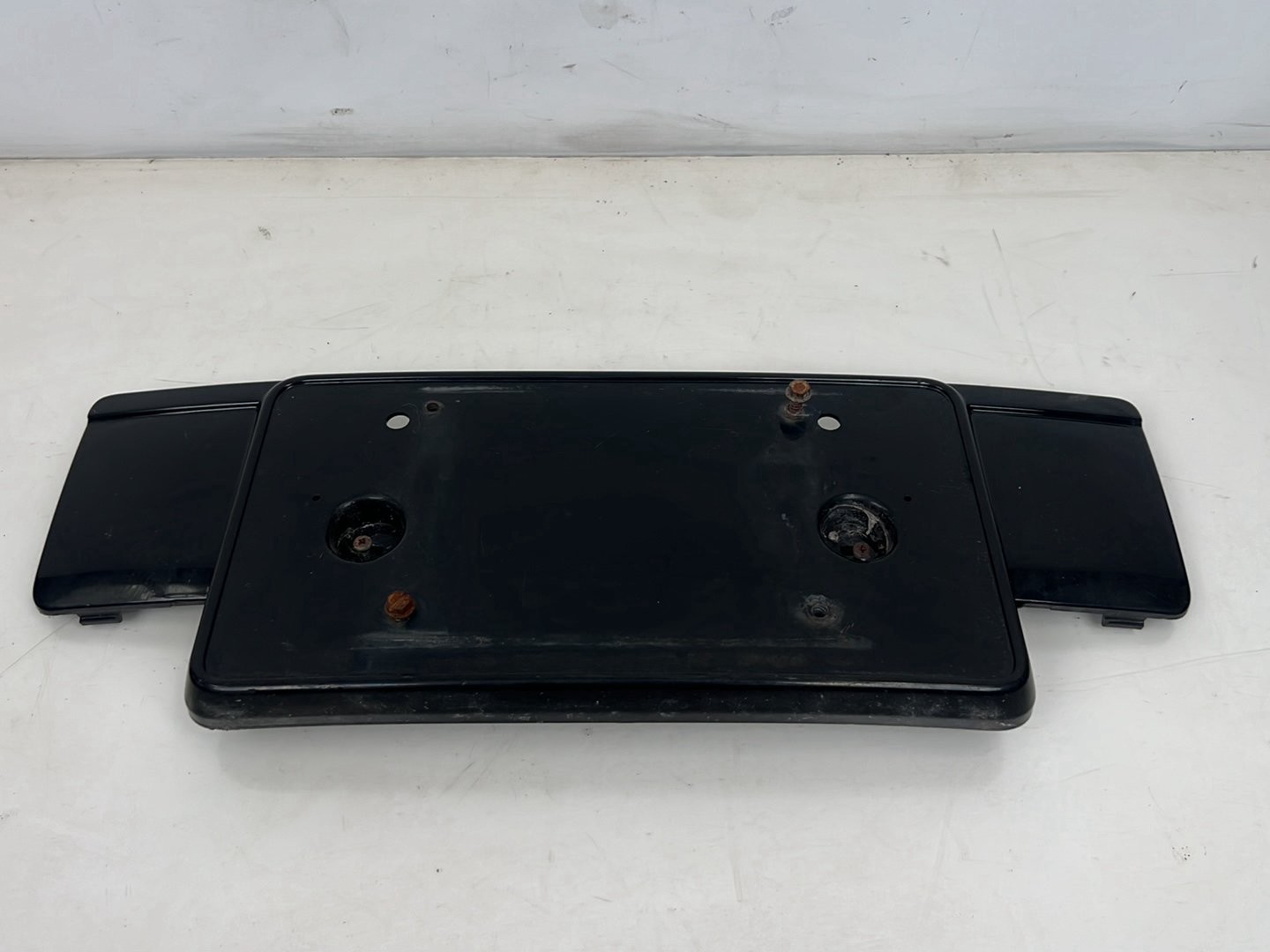 2001-2003 Audi S8 D2 Front Bumper License Plate Bracket Mount Black OEM #6099EM