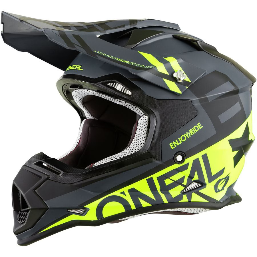 O\'Neal 2026 2 Series Helmet - Spyde - Black/Hi-Viz, XX-Large 0200-216