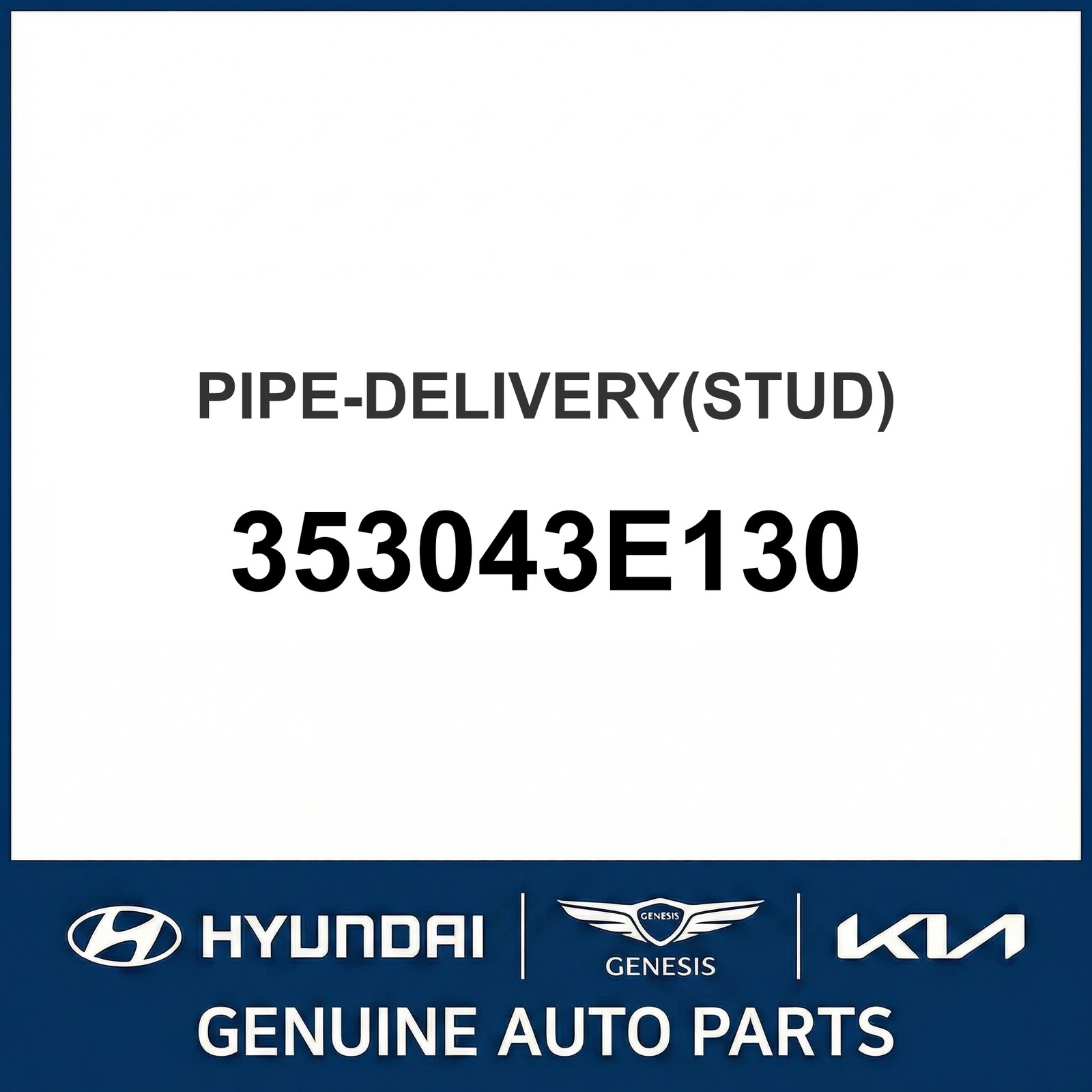 Hyundai Grandeur/Azera TG 2005-2010 Fuel Rail New GENUINE 353043E130