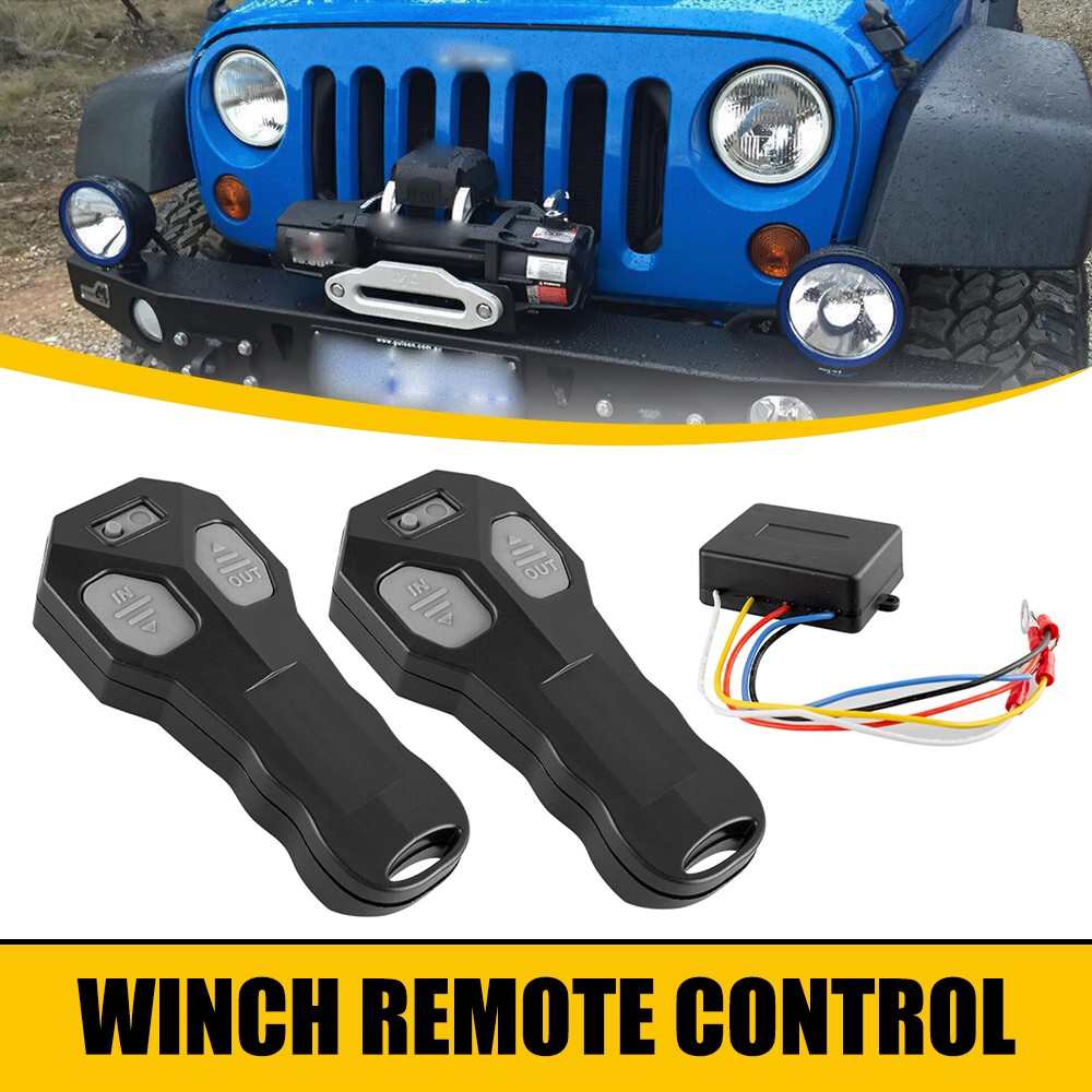 Universal Wireless Winch Remote Control Kit For 12V Solenoid Operated Winches