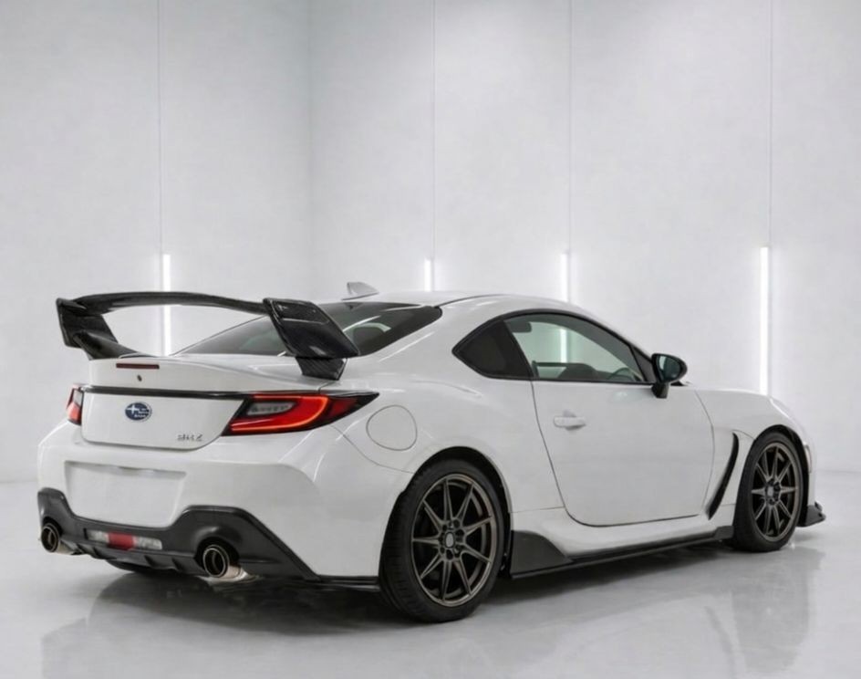 3PCS RJ STYLE CARBON WRAPPED REAR WING SPOILER FOR SUBARU BRZ ZD8 2021+
