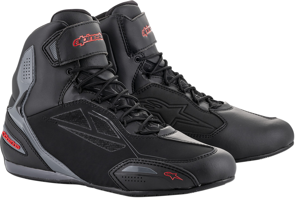 Alpinestars Faster 3 Drystar Riding Shoes 7 Black Gray Red 2540719131-7