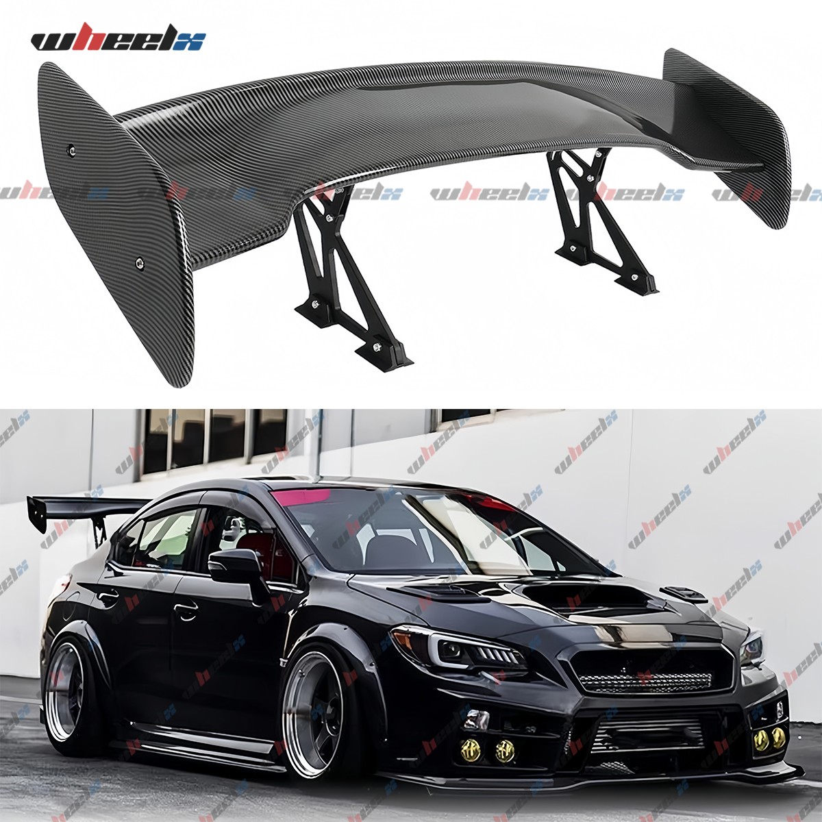 For Subaru Impreza WRX STI Carbon Look 57