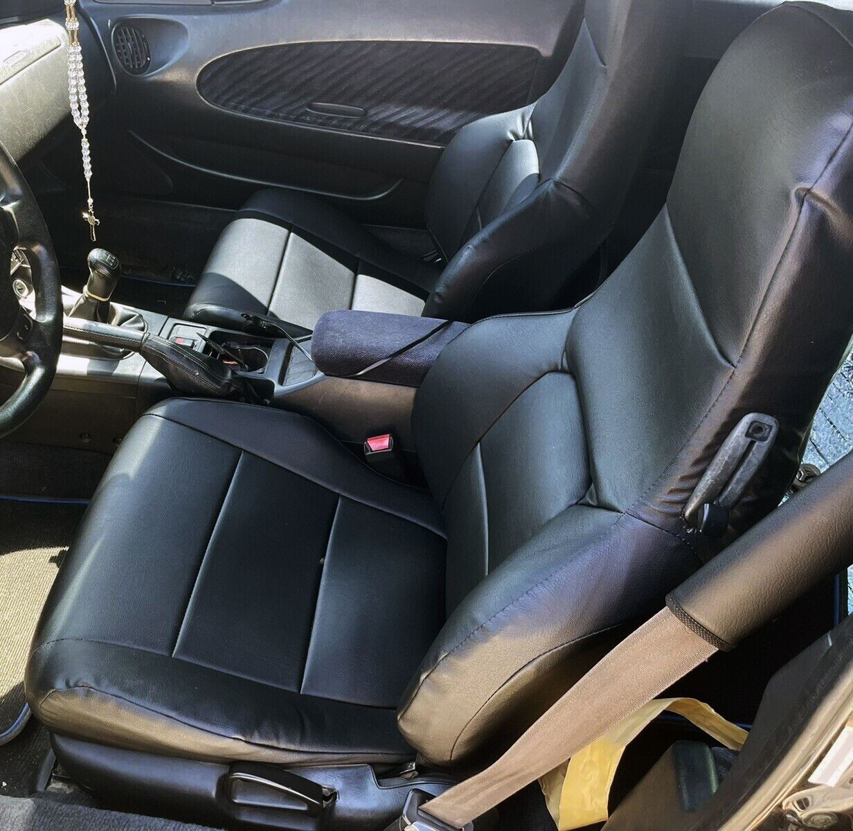 FOR 1992-1996 HONDA PRELUDE IGGEE S.LEATHER CUSTOM FIT SEAT COVERS 13 COLORS