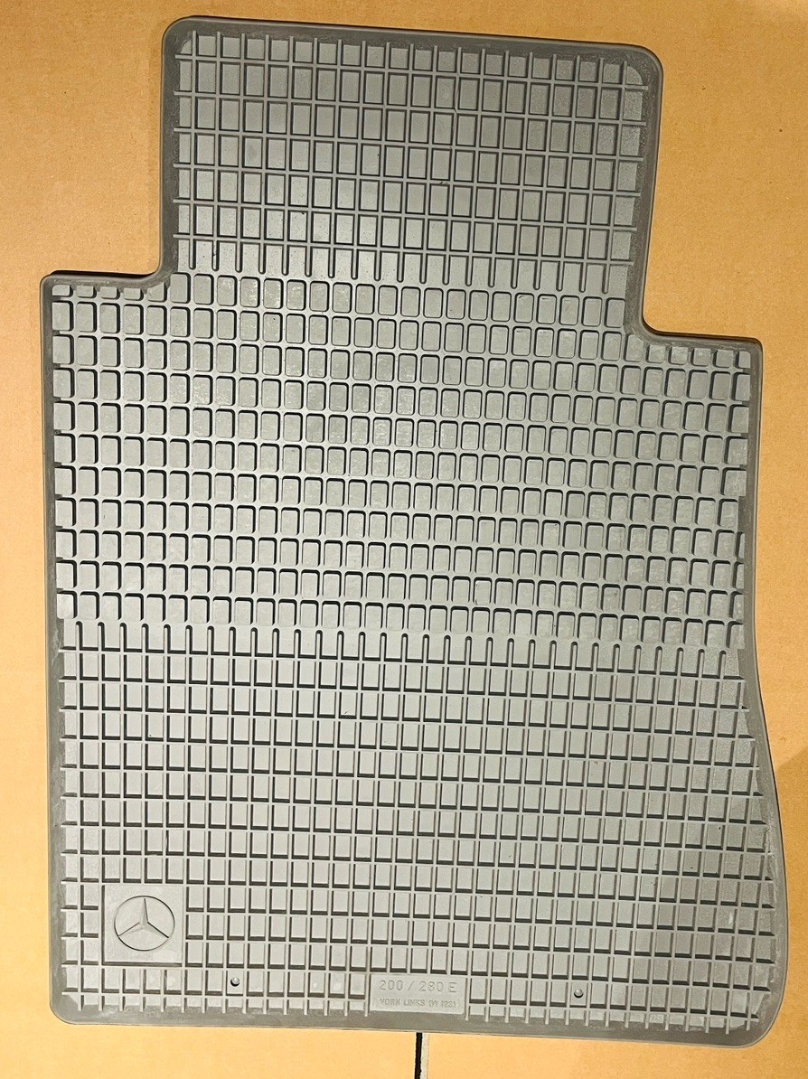Mercedes W123 Original Factory Rubber Floor Mat NOS - Driver - 300td 300d Mercedes W123 Original Factory Rubber Floor Mat NOS - Driver - 300td 300d