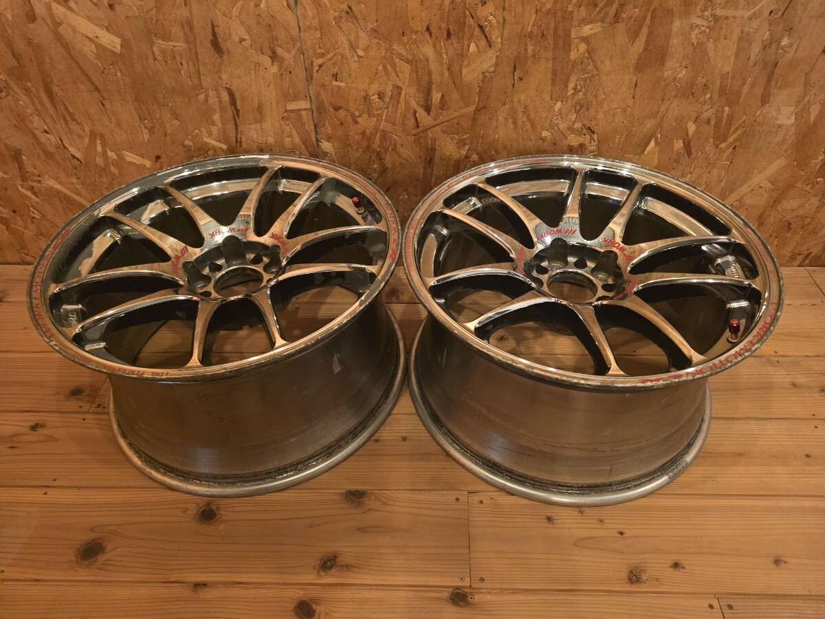 JDM Out of print WORK emotion CR KAI 9.5J +30 R18 work EMOTION CR KAI No Tires