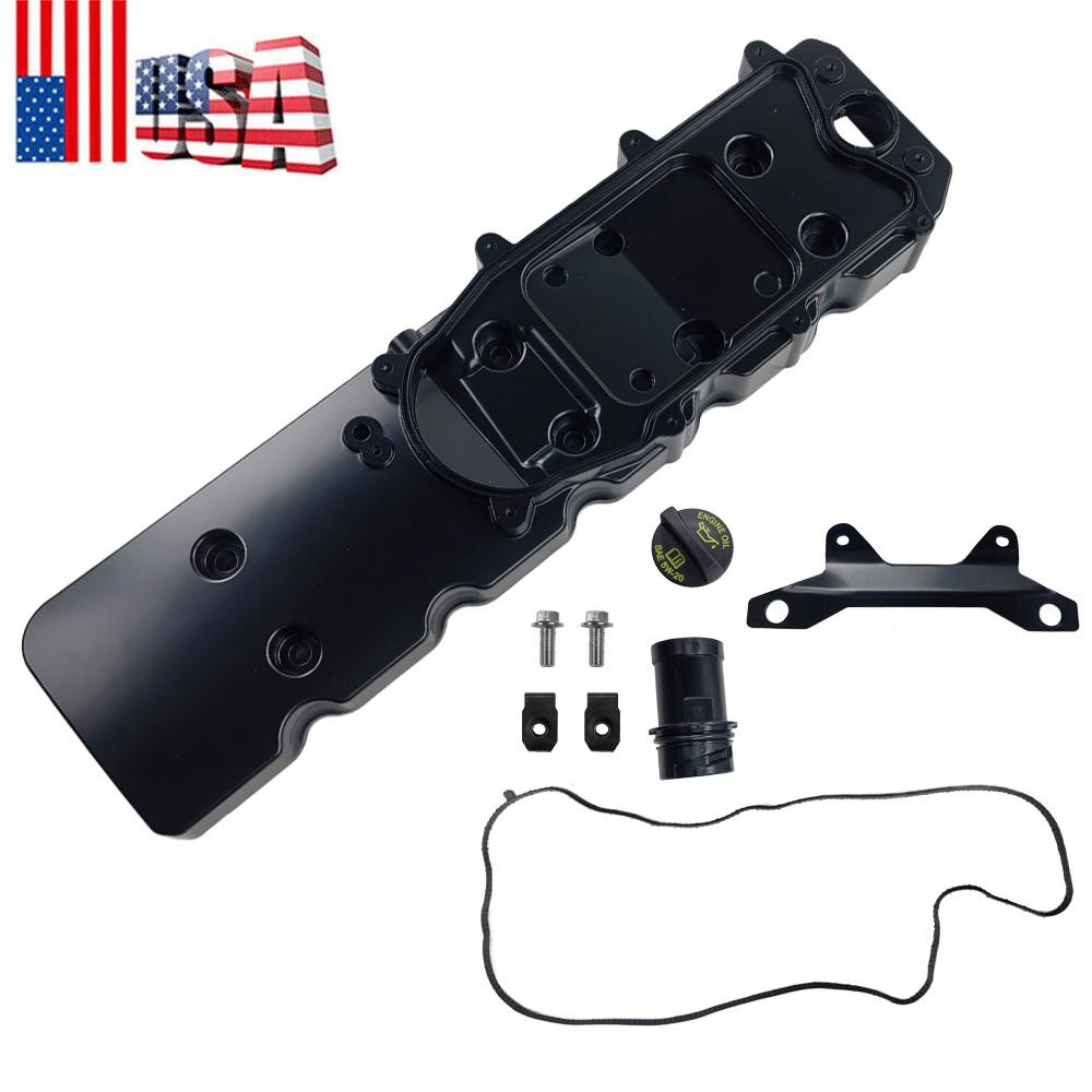 Fit 2014-2023 Ram 2500 3500 6.7L Diesel Aluminum Engine Valve Cover w/ Bracket