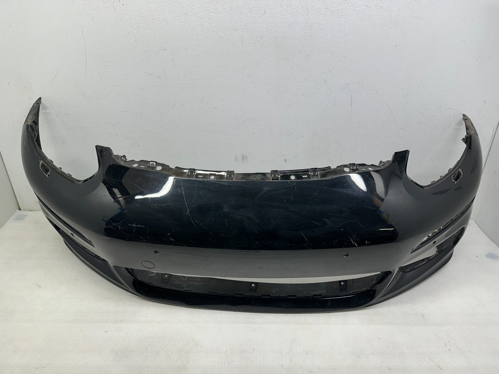 2014-2016 PORSCHE PANAMERA 970 FRONT BUMPER COVER PANEL W/ SENSOR HOLE BLACK OEM 2014-2016 PORSCHE PANAMERA 970 FRONT BUMPER COVER PANEL W/ SENSOR HOLE BLACK OEM