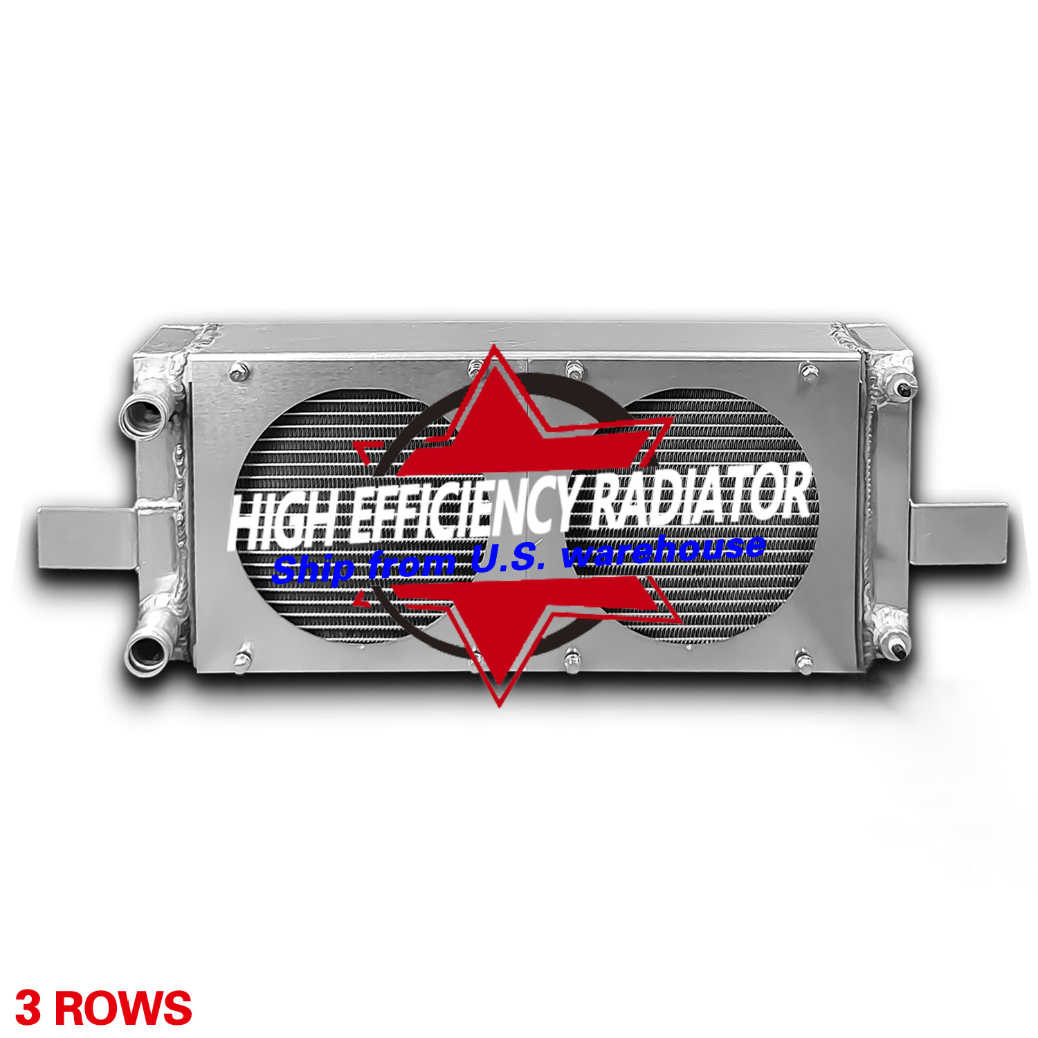Universal Pocket Tucked Aluminum Radiator For Honda Civic CRX - RH249525 3 Rows