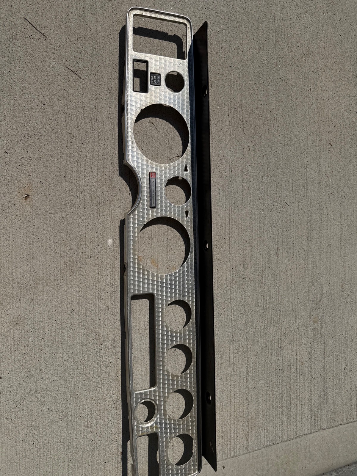1970-81 Pontiac Trans Am Aluminum Dash Bezel Guage Cluster Trim 1970-81 Pontiac Trans Am Aluminum Dash Bezel Guage Cluster Trim