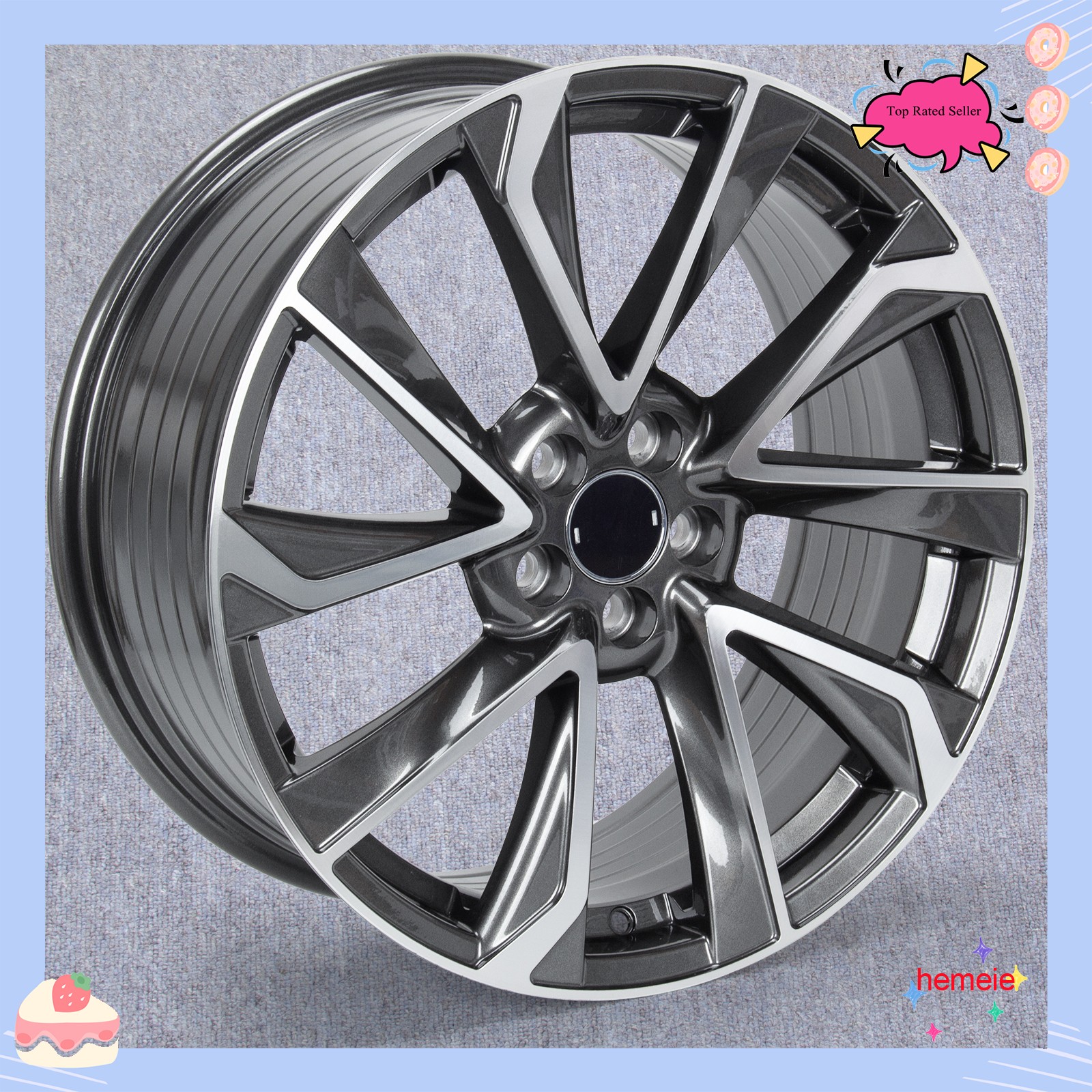 1pc 18X8\'\' Alloy Wheels Fits for 2019 - 2024 Toyota Corolla Replacement Rims US