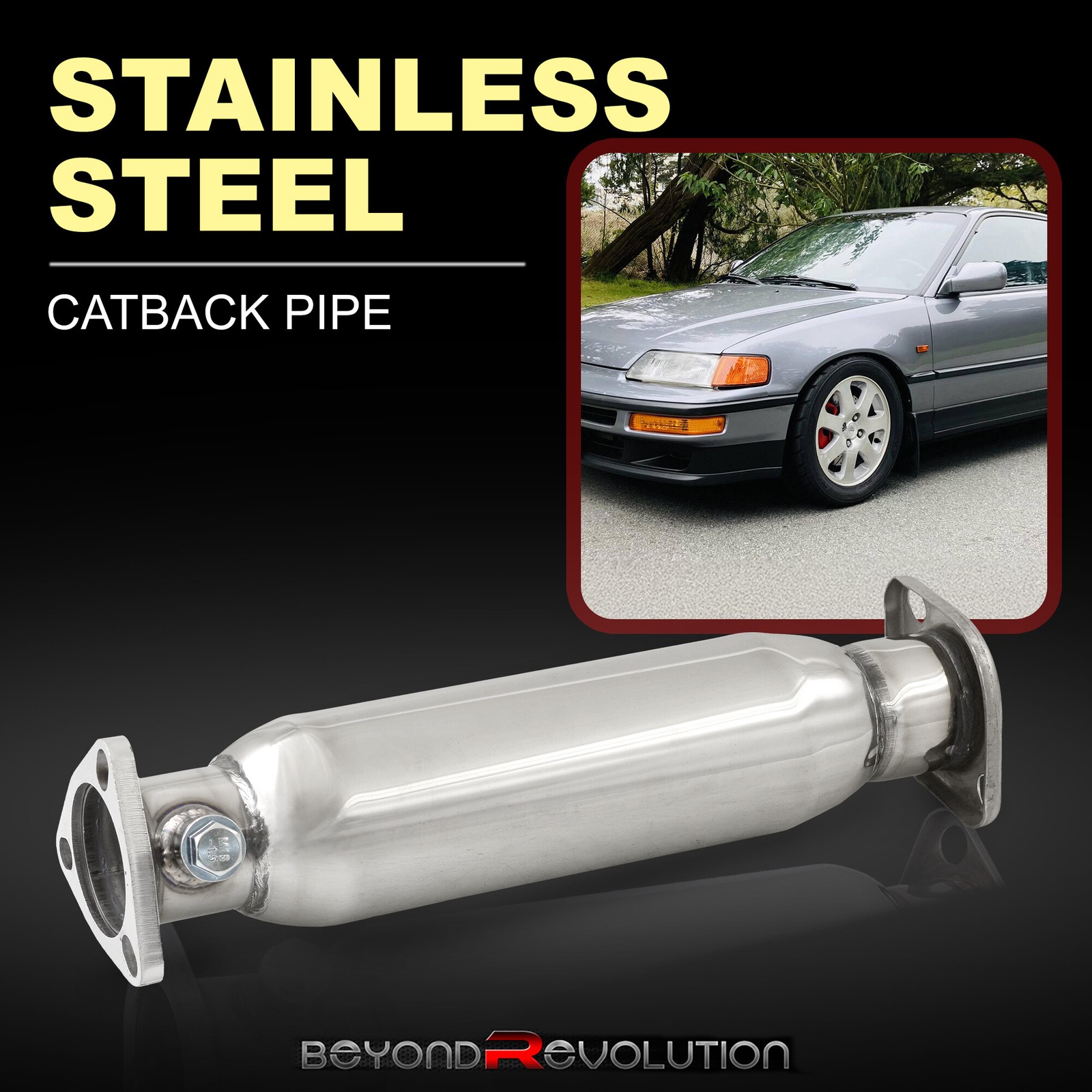 For 1988-2000 Civic JDM Polish Replacement Exhaust Stainless Steel Catback Pipe For 1988-2000 Civic JDM Polish Replacement Exhaust Stainless Steel Catback Pipe