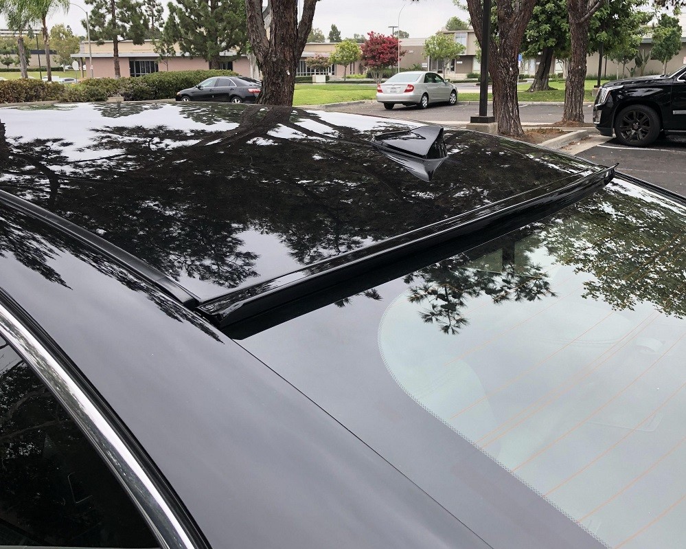 Premium Painted Black Fit 2013-2017 HONDA ACCORD 4D-Rear Window Roof Spoiler