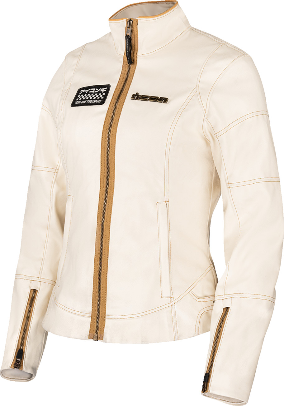 ICON - Women\'s Tuscadero3 Jacket White 2XL | 2822-1780
