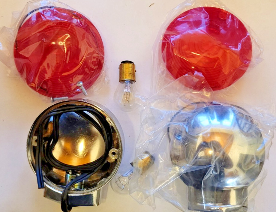 HARLEY  SHOVELHEAD EVOLUTION RED DUAL FILAMENT TURN SIGNALS 