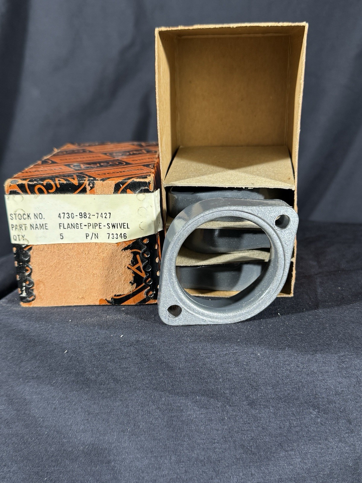 NOS Avco lycoming Flange Pipe Swivel 73346 0320 O360 0540