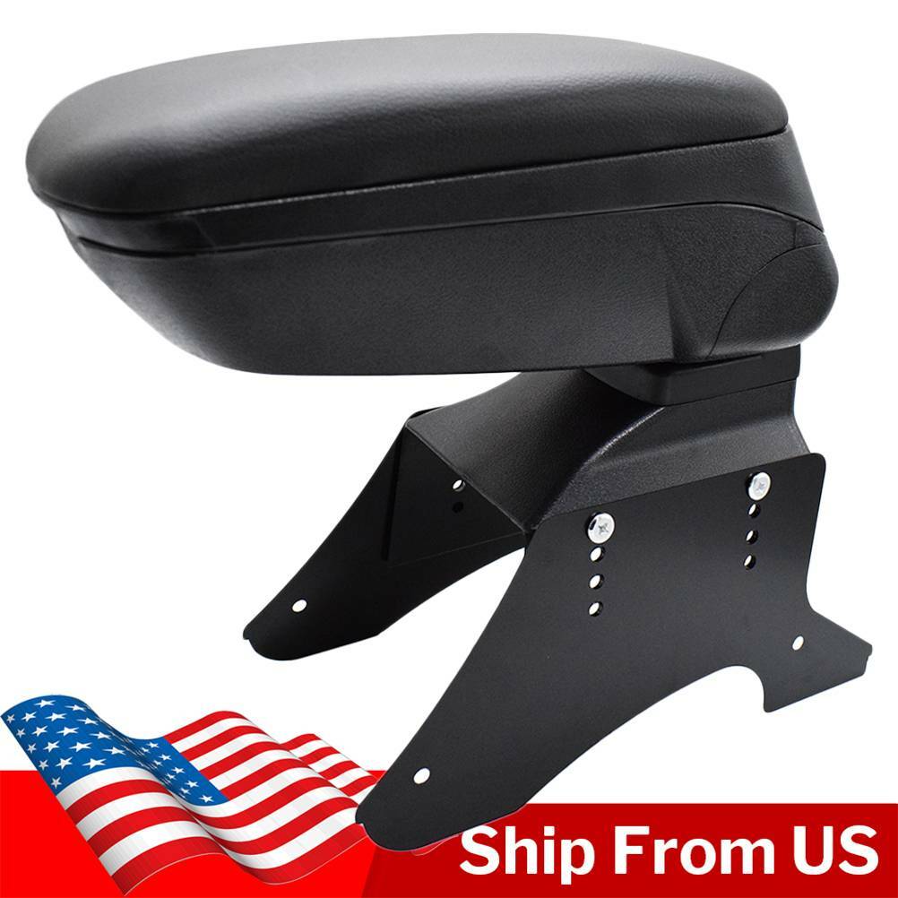 Universal Sliding Armrest Content Box Central Console Black New Container