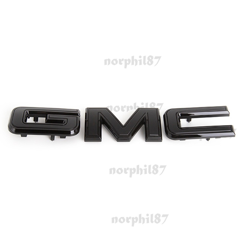 OEM GMC Grille Emblem for 2019-2025 Sierra Yukon 2023-25 Canyon Gloss Black OEM GMC Grille Emblem for 2019-2025 Sierra Yukon 2023-25 Canyon Gloss Black