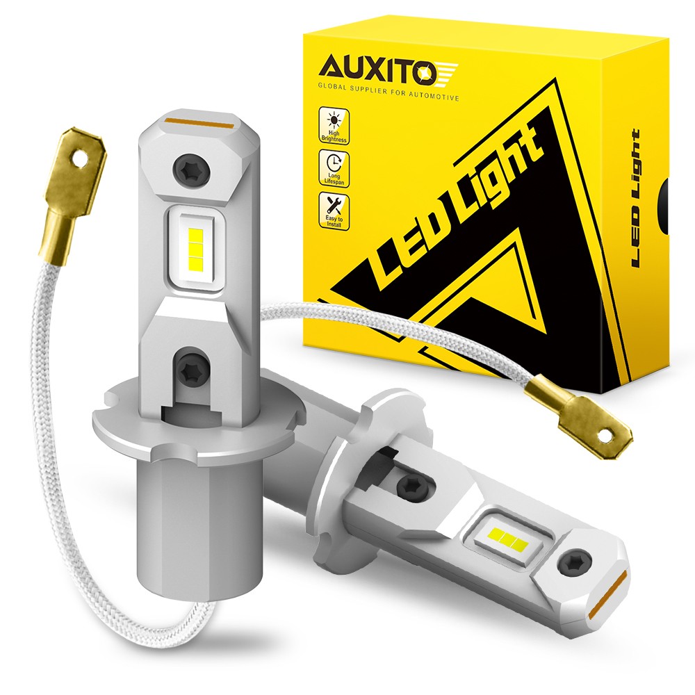 AUXITO H3 LED Headlight Fog Light Bulb Kit 100W 10000LM 6500K White Super Bright